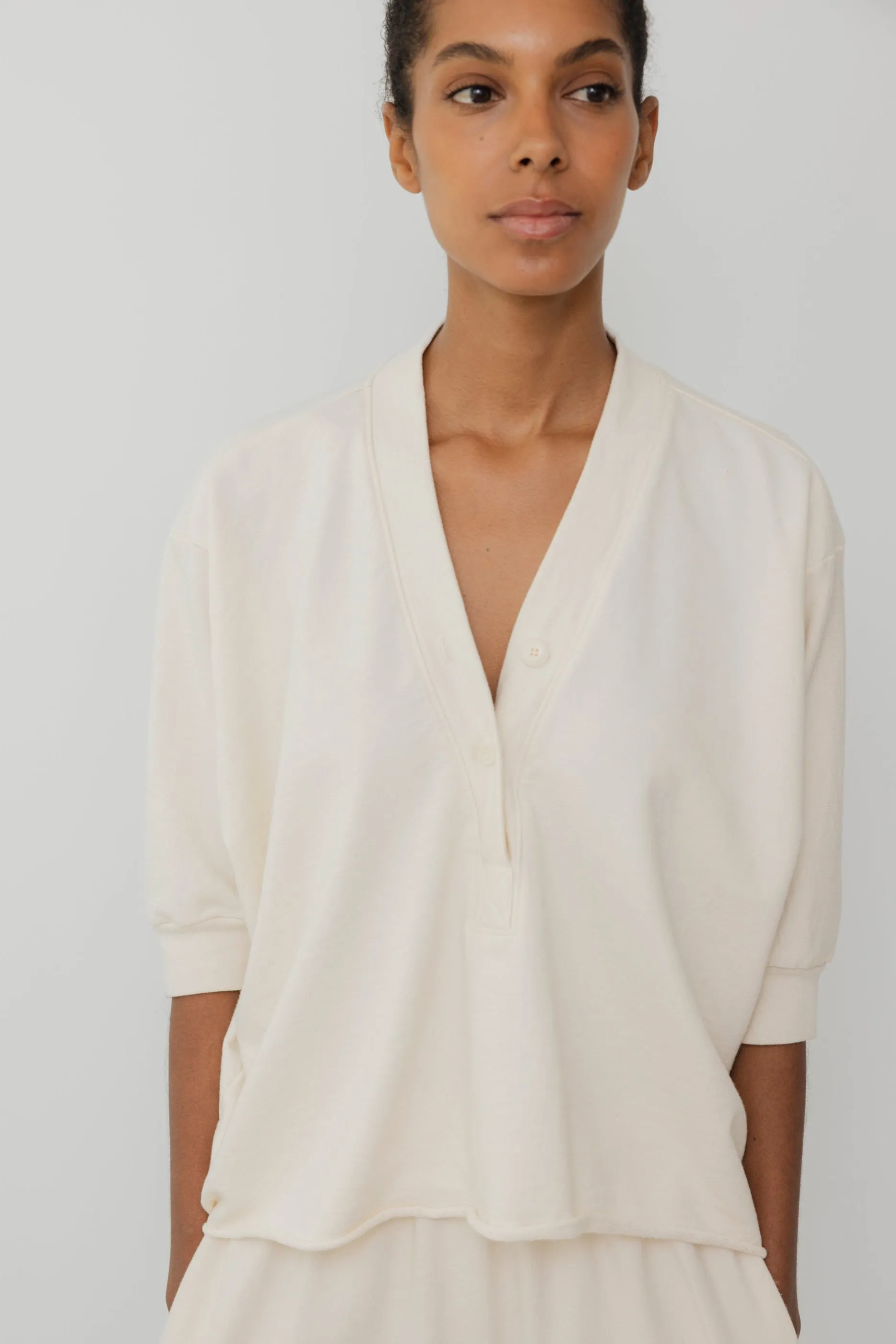 Short Sleeve Sweatshirt : Natural sold by Wol Hide