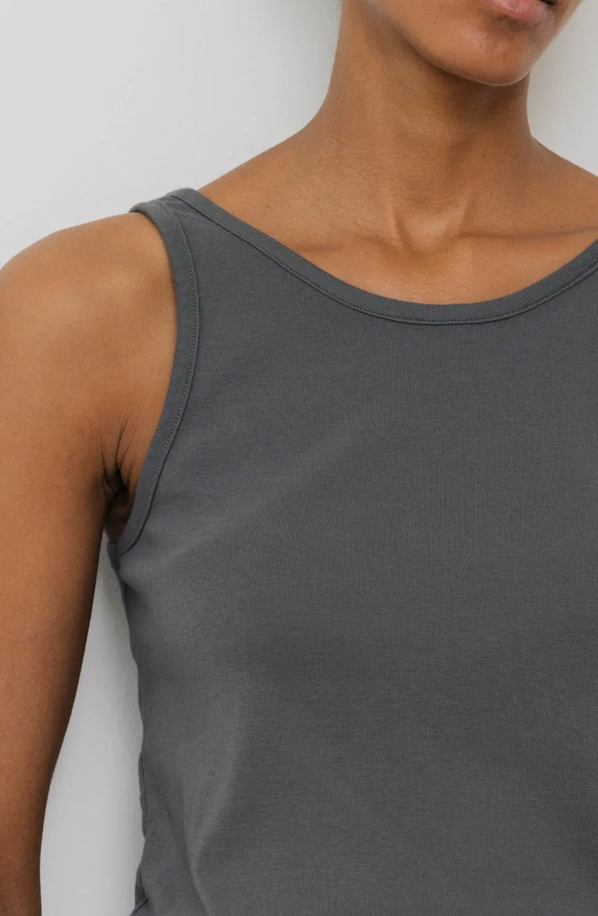 Scoop Back Rib Tank : Stone sold by Wol Hide product image thumbnail 3