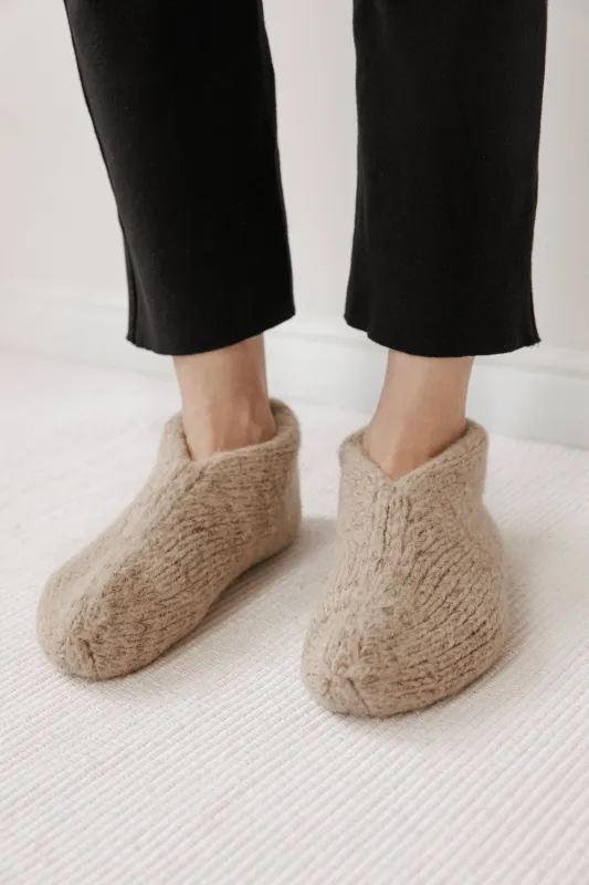 Felted Slipper : Driftwood made by Wol Hide