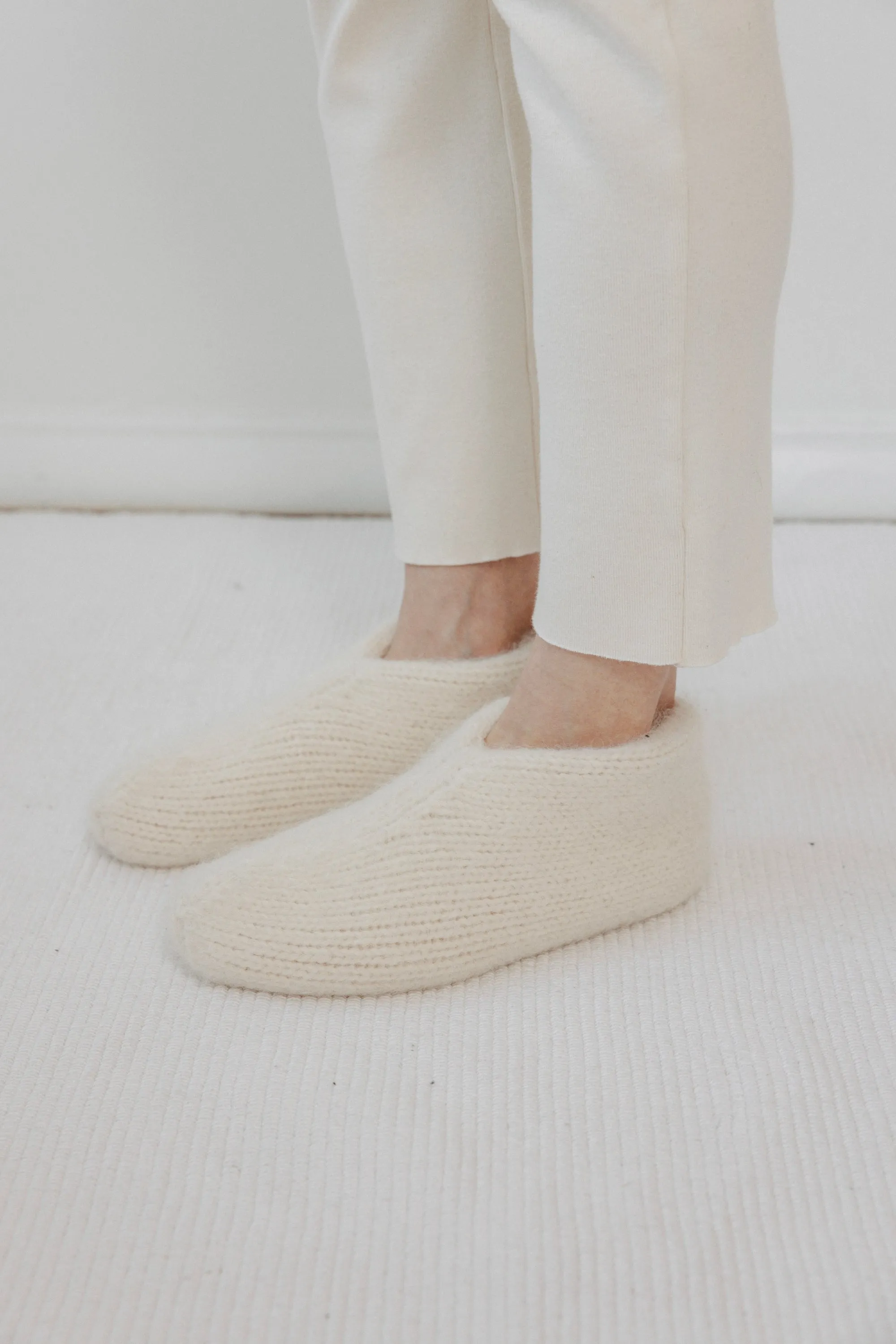 Felted Slipper : Ecru sold by Wol Hide product image thumbnail 2