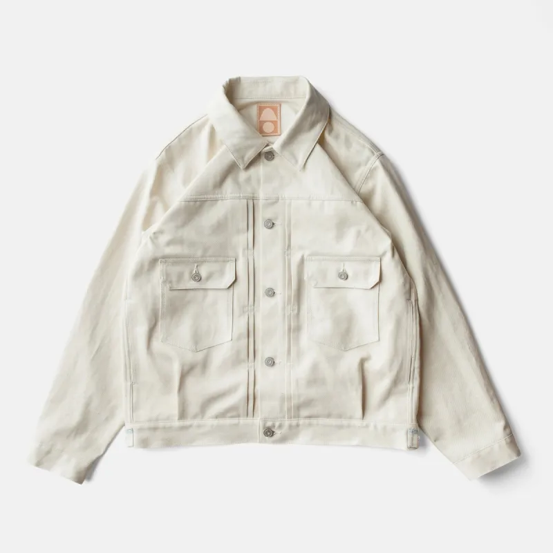 C.T.L NEO TYPE 2nd DENIM JACKET -ASAGI INDIGO (AQUA BLUE)  / SOLID RIGID(NON WASH) sold by Cottle