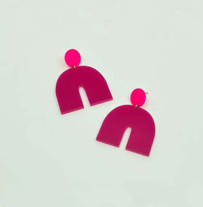 The Jillie Earrings -Cherry sold by Darlings of Denmark