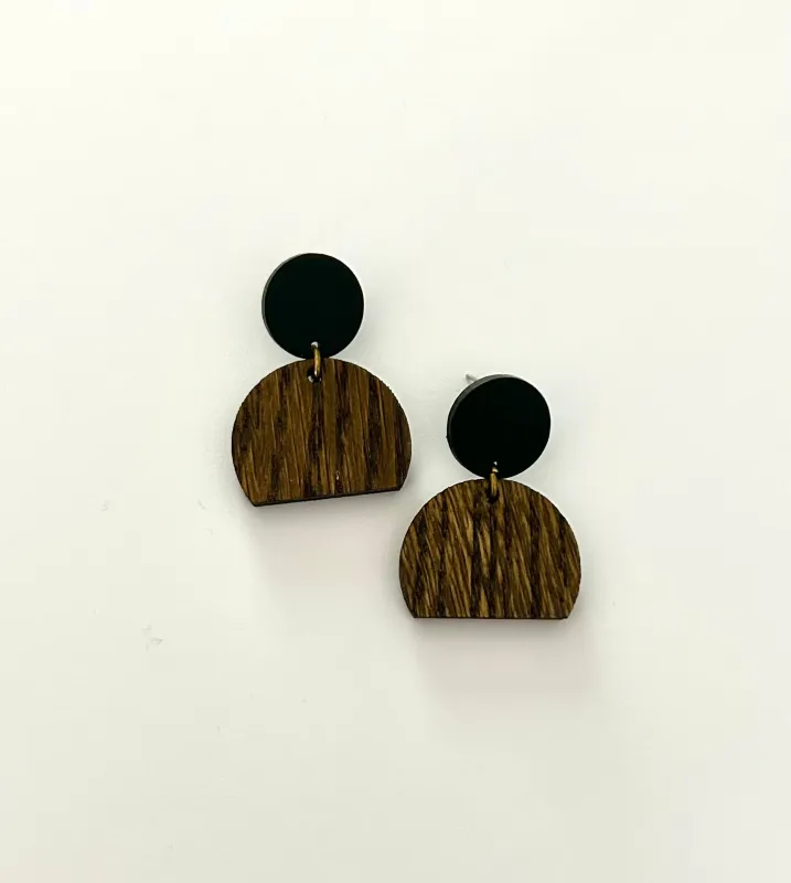 The Käla Earrings (s) - WOOD sold by Darlings of Denmark