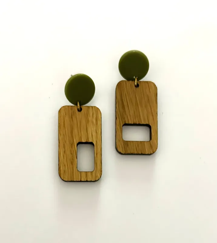 The Lilou Earrings - WOOD sold by Darlings of Denmark