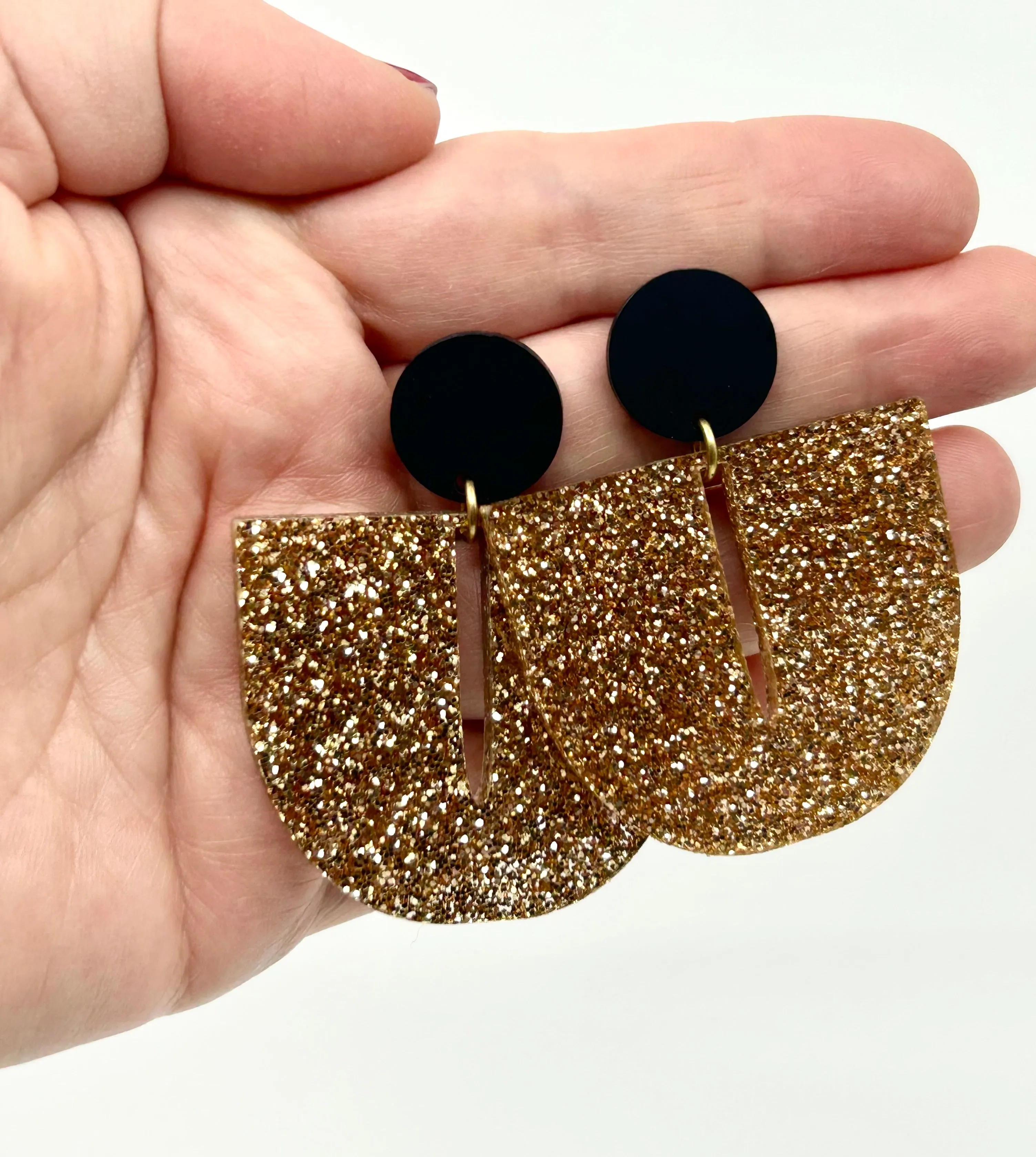 The Billie Earrings - GLITTER sold by Darlings of Denmark product image thumbnail 2