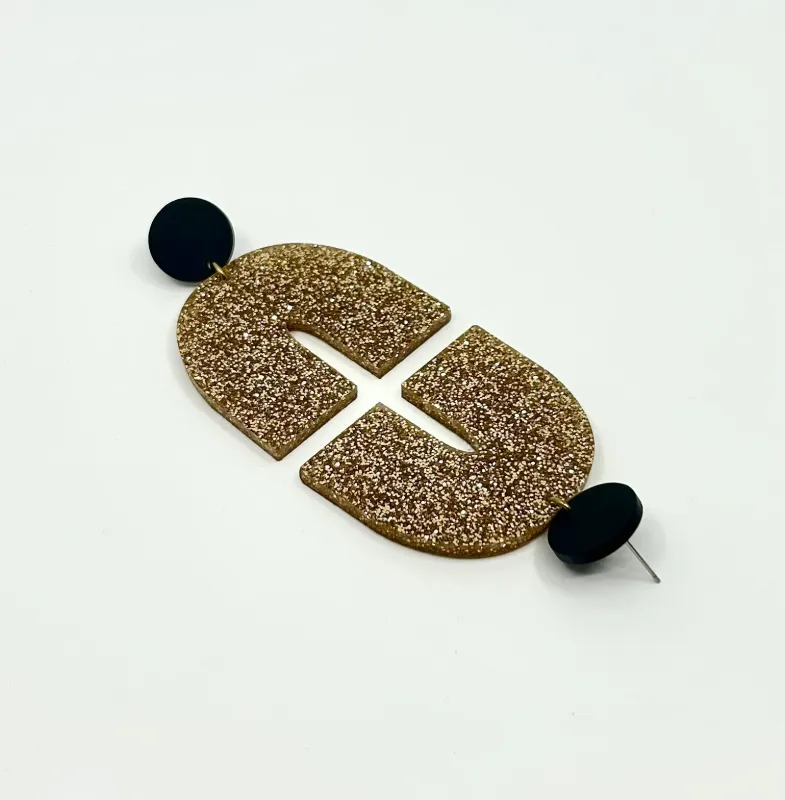 The Jillie Earrings - GLITTER sold by Darlings of Denmark