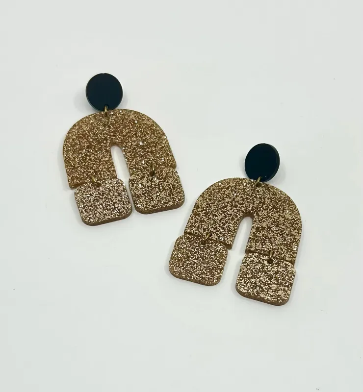 The Lülla Earrings- GLITTER sold by Darlings of Denmark