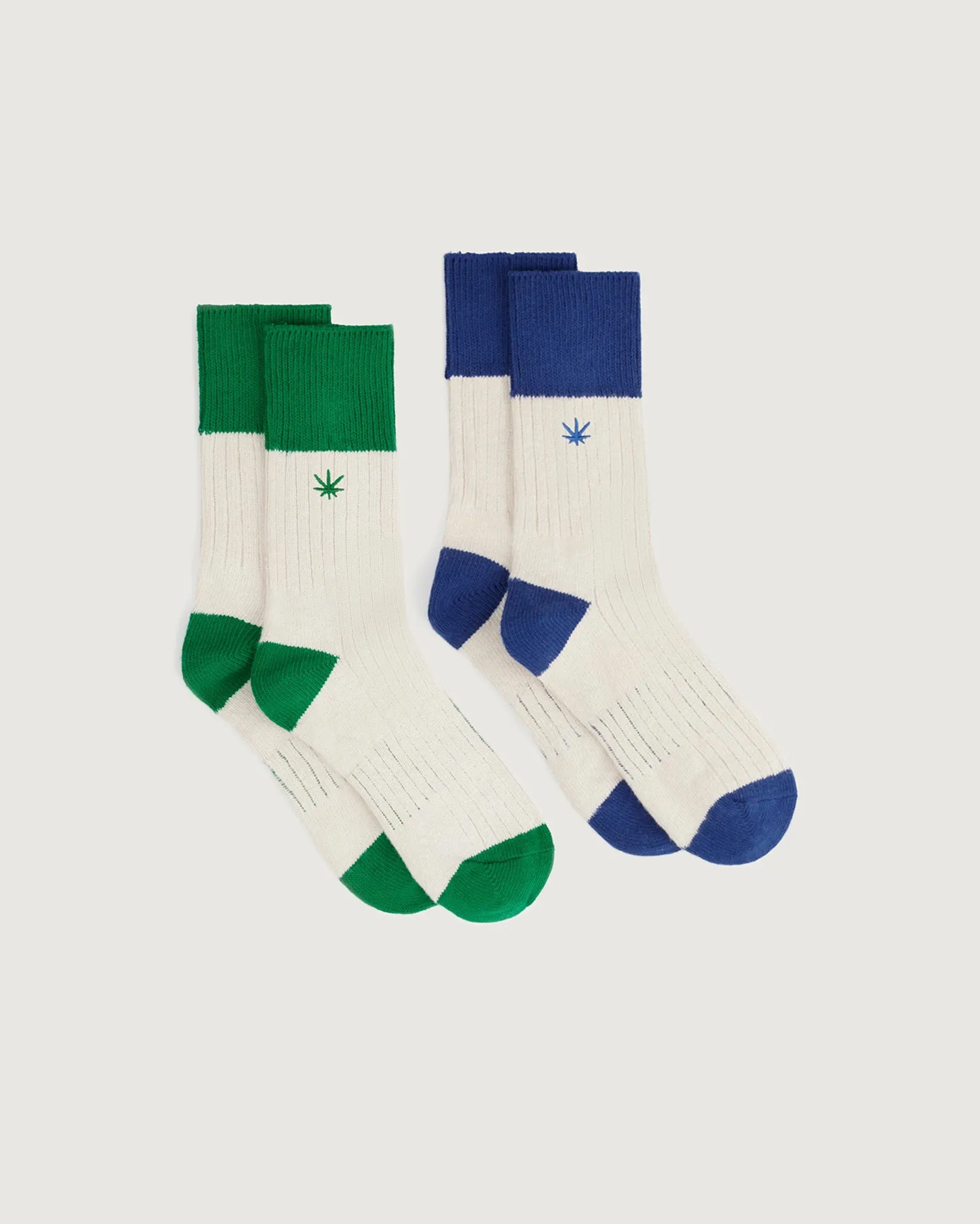 Pack calcetines azules y verdes Hemp Peu sold by Thinking Mu