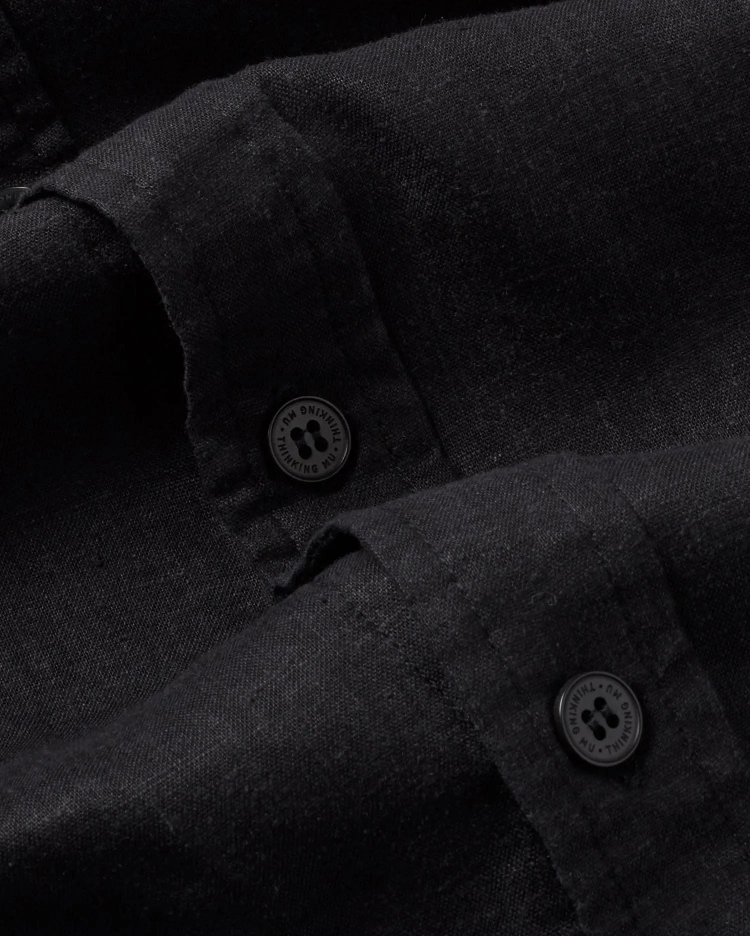 Camisa negra hemp Ant sold by Thinking Mu product image thumbnail 5