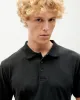 Polo negro Hemp sold by Thinking Mu