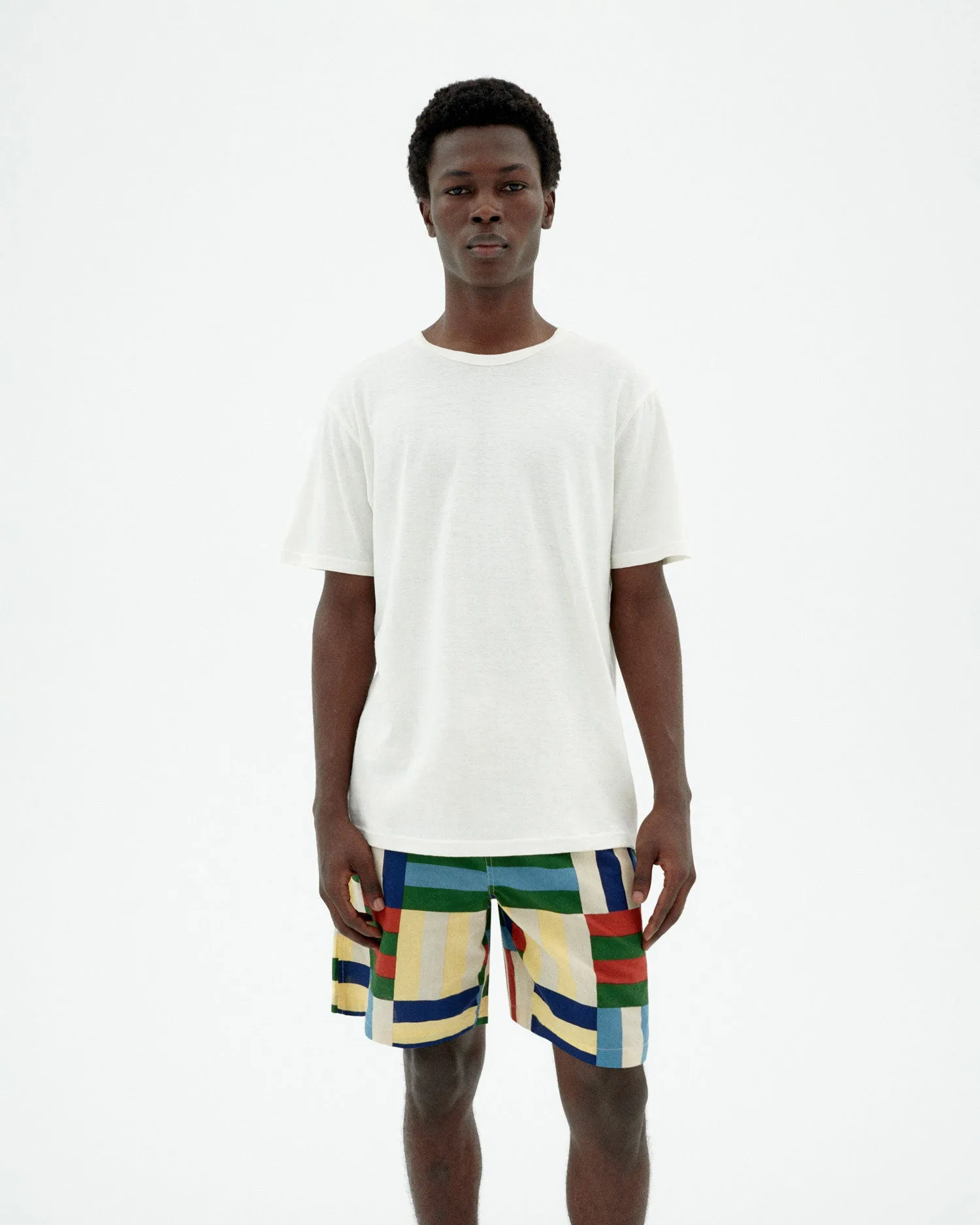 Camiseta blanca hemp sold by Thinking Mu