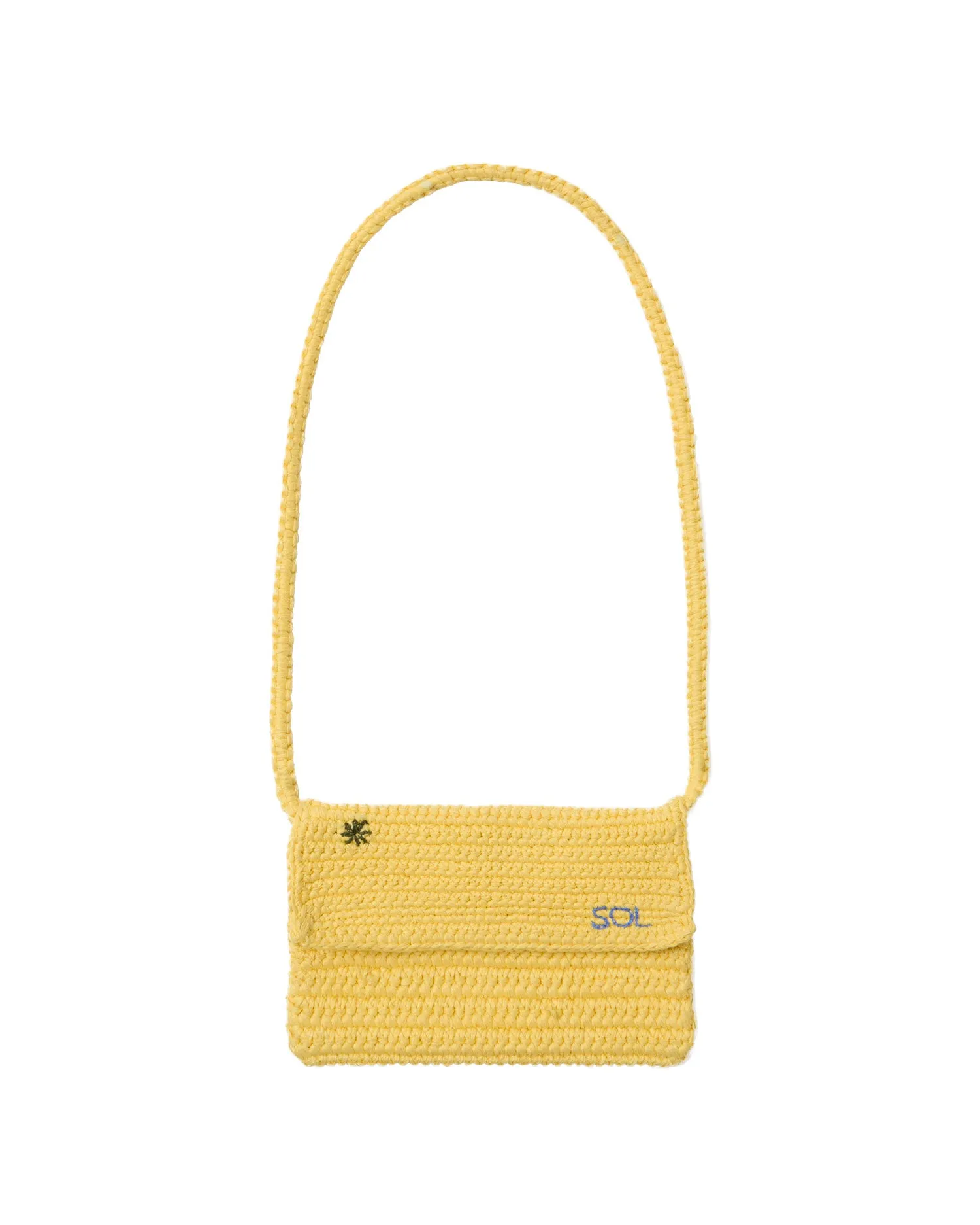 Mini bolso amarillo crochet tejido a mano sold by Thinking Mu