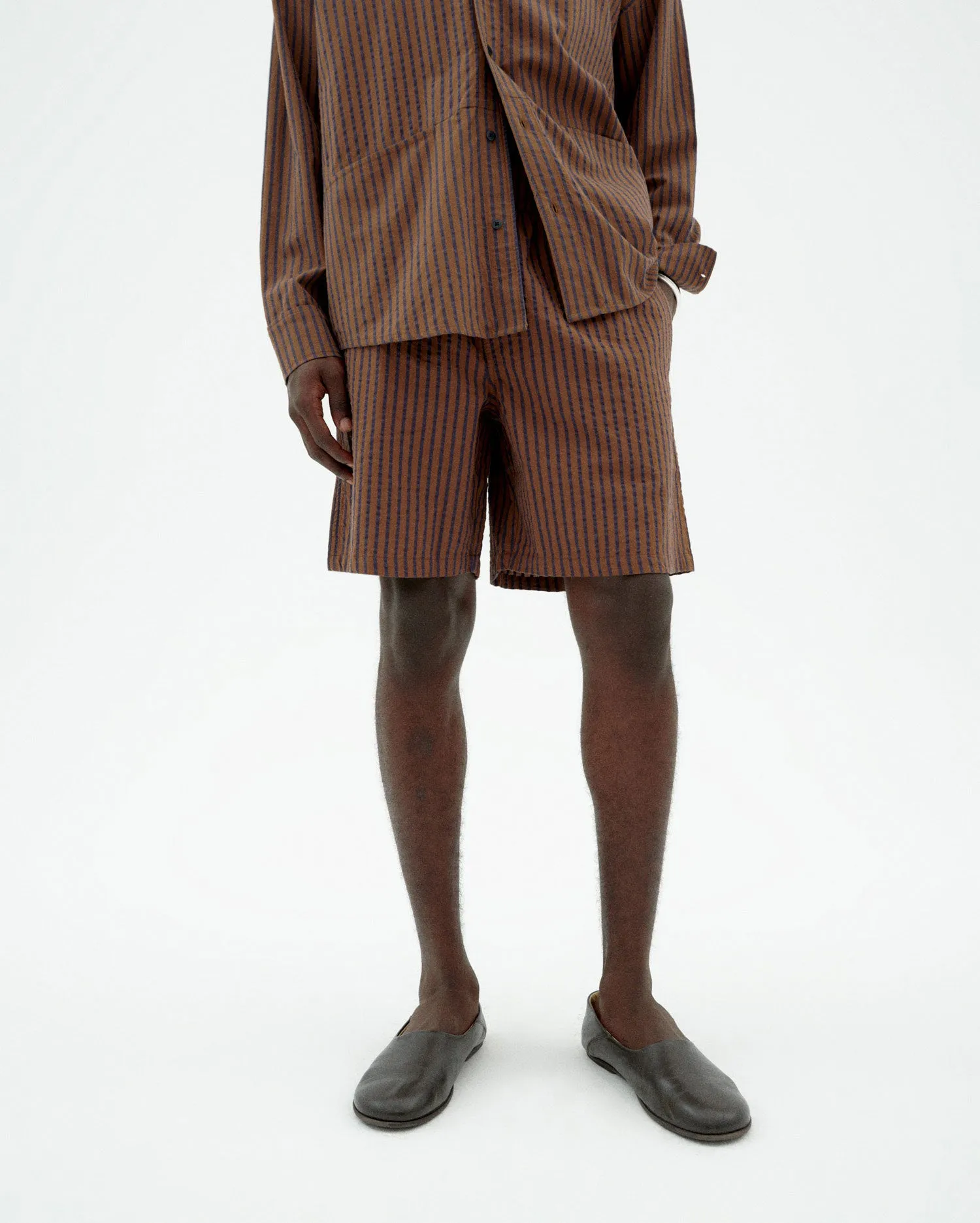 Bermuda marrón rayas Henry sold by Thinking Mu