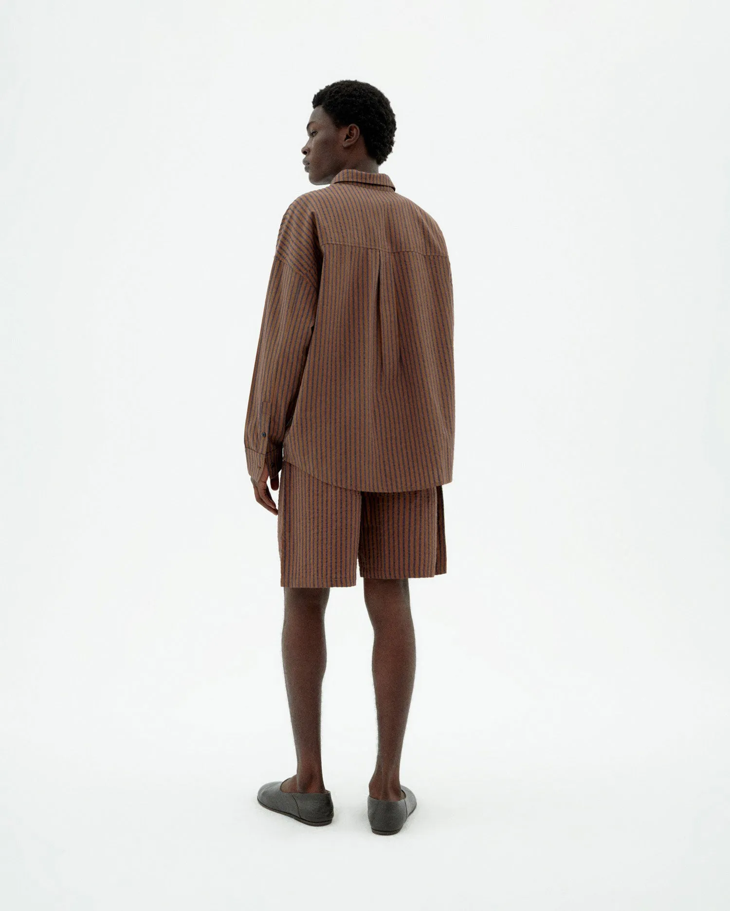 Bermuda marrón rayas Henry sold by Thinking Mu product image thumbnail 4