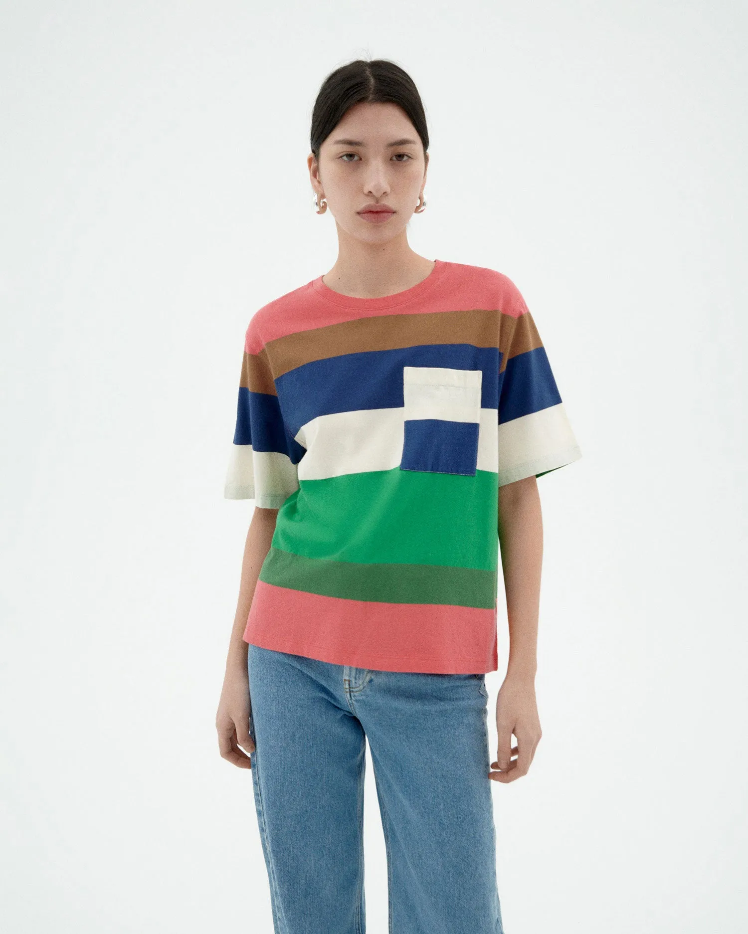 Camiseta rayas multicolor Lucia sold by Thinking Mu