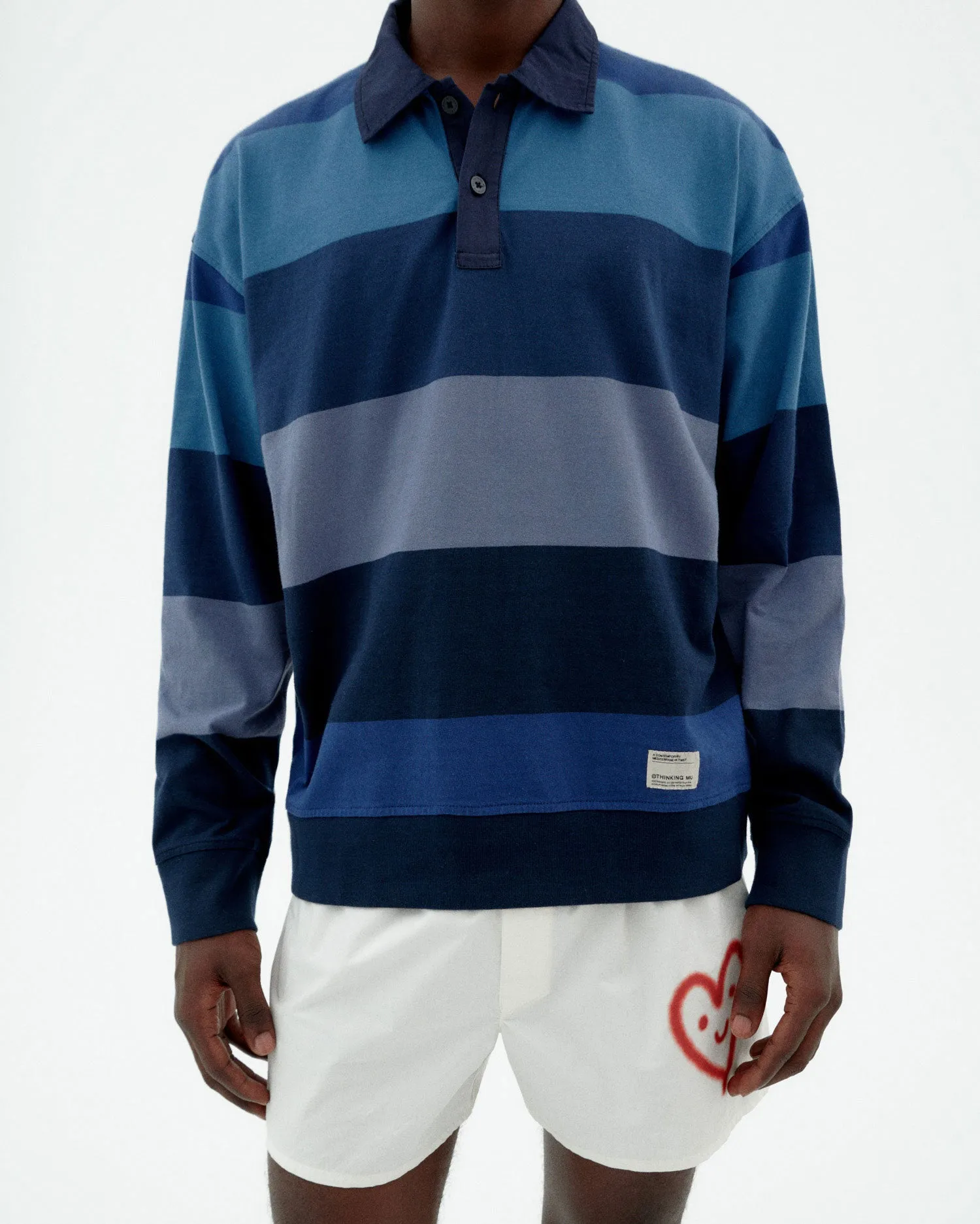 Polo rayas azul Bob sold by Thinking Mu product image thumbnail 3