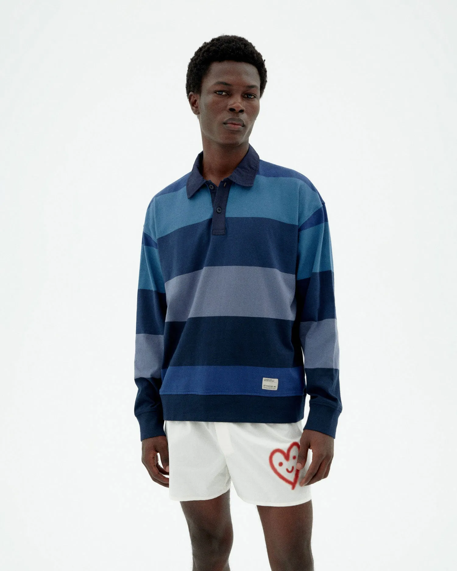 Polo rayas azul Bob sold by Thinking Mu