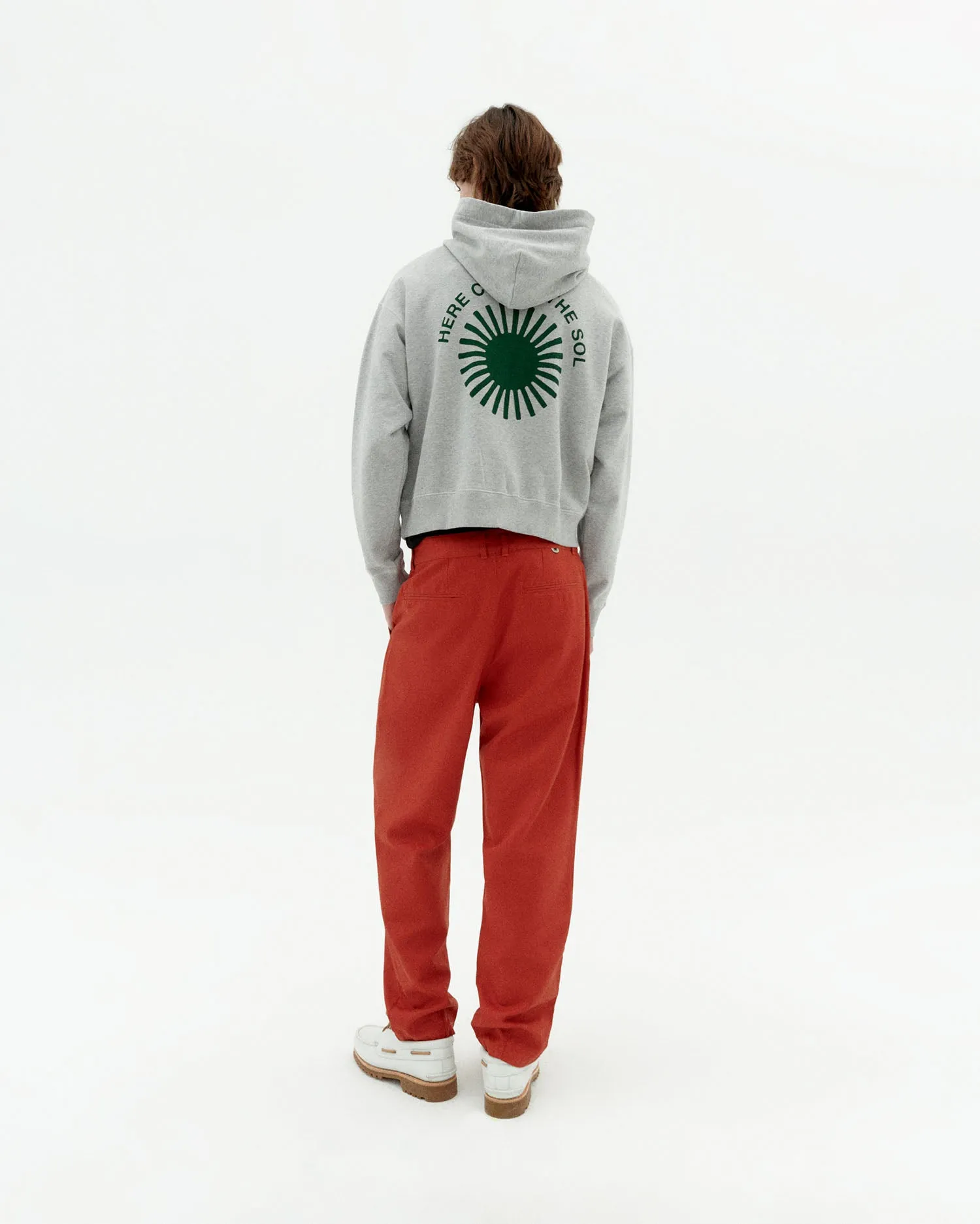 Pantalón relaxed pinza rojo hemp Moero sold by Thinking Mu product image thumbnail 4