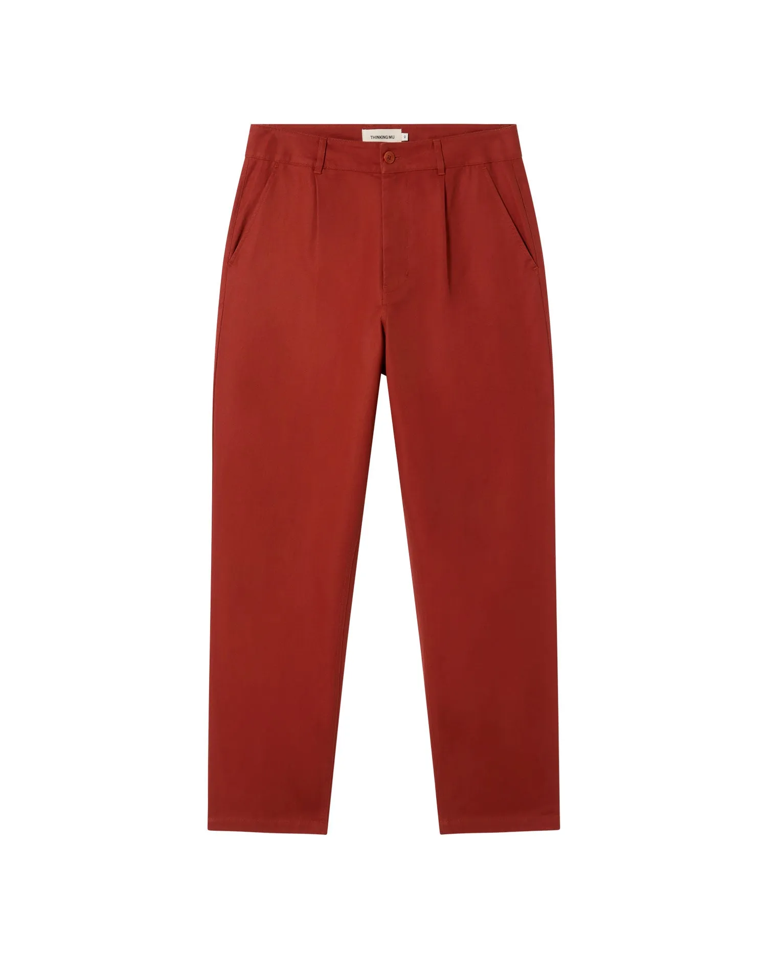 Pantalón relaxed pinza rojo hemp Moero sold by Thinking Mu product image thumbnail 5