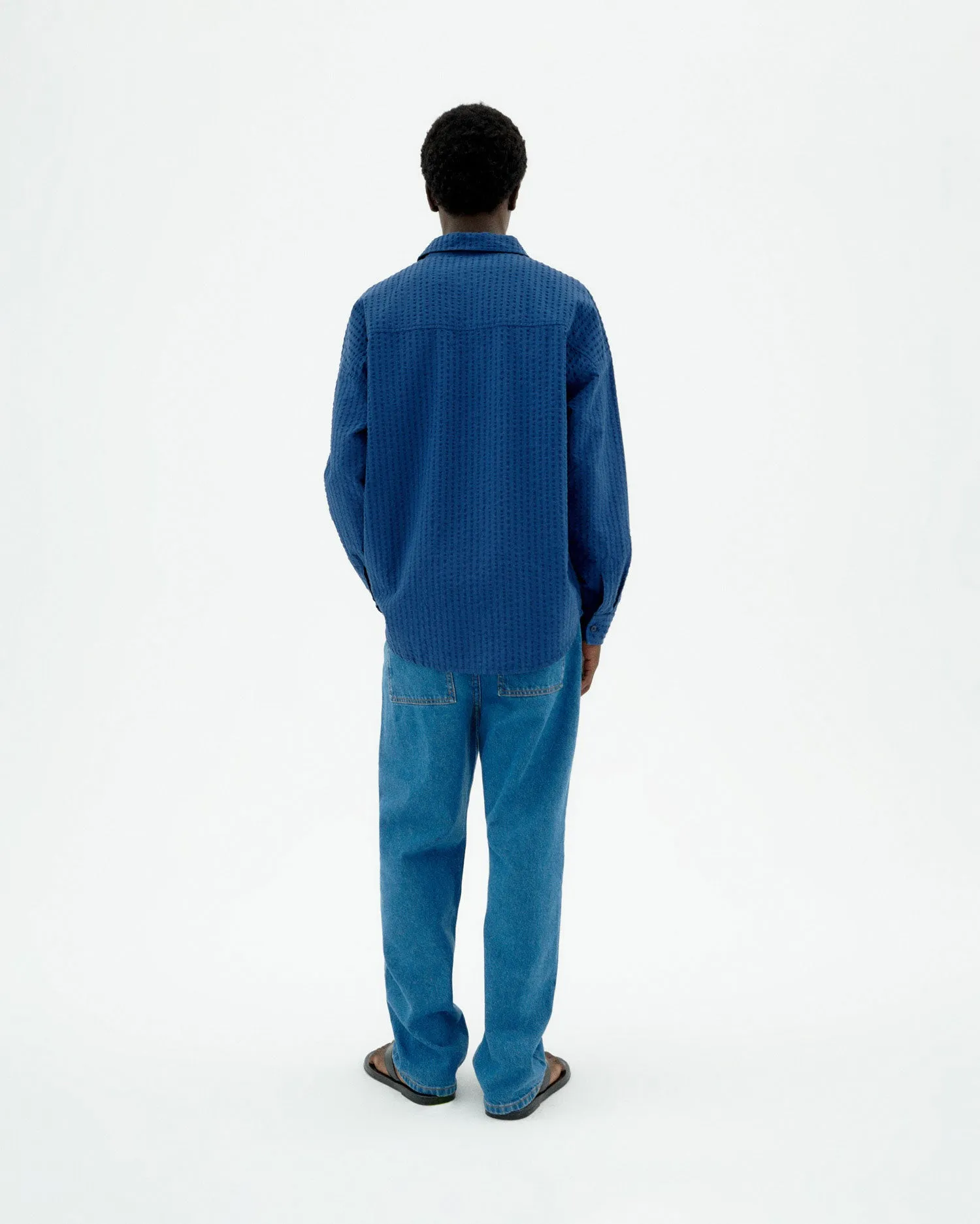 Camisa seersucker Haru sold by Thinking Mu product image thumbnail 4