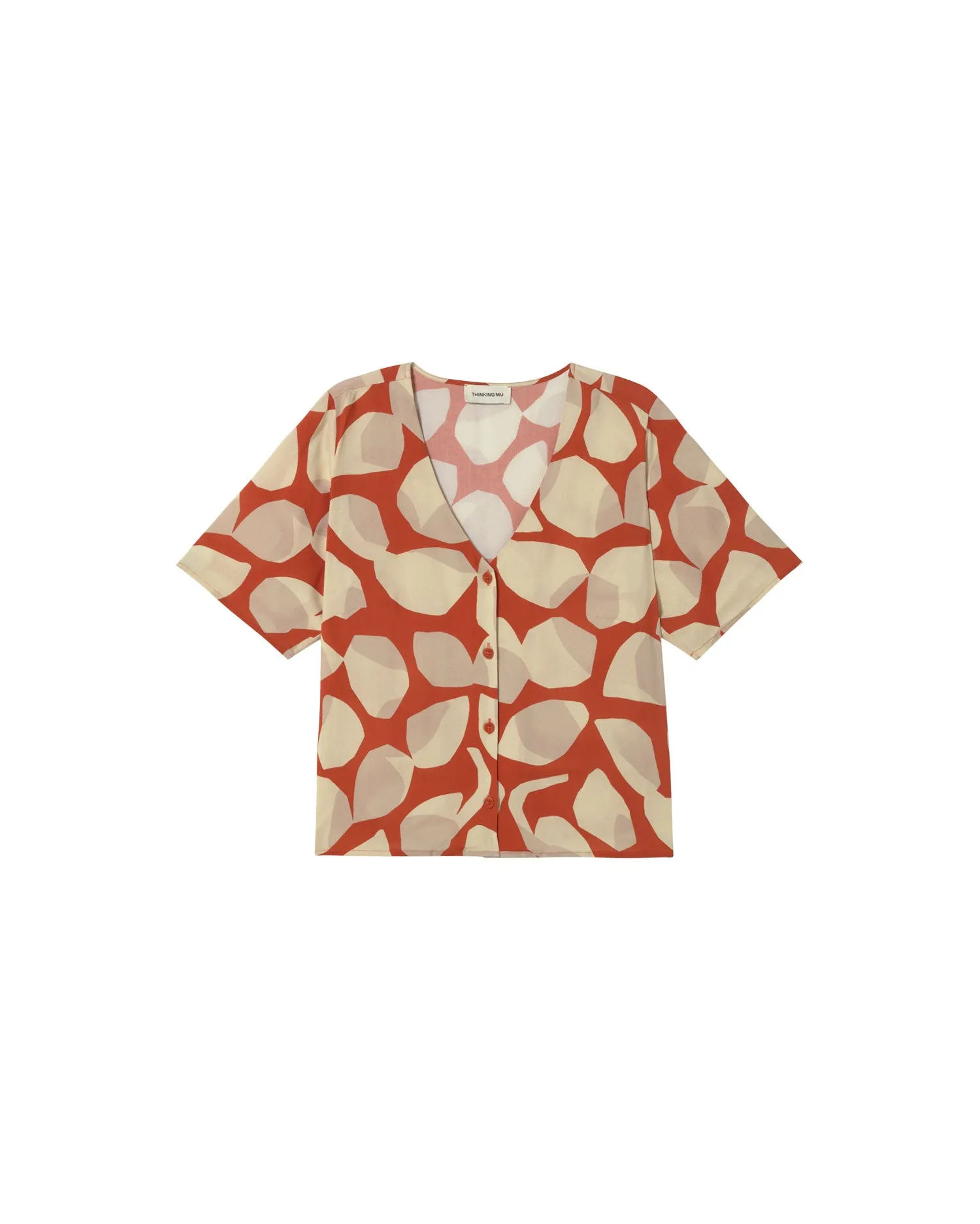 Blusa naranja Ecovero leaf Libelula sold by Thinking Mu product image thumbnail 5