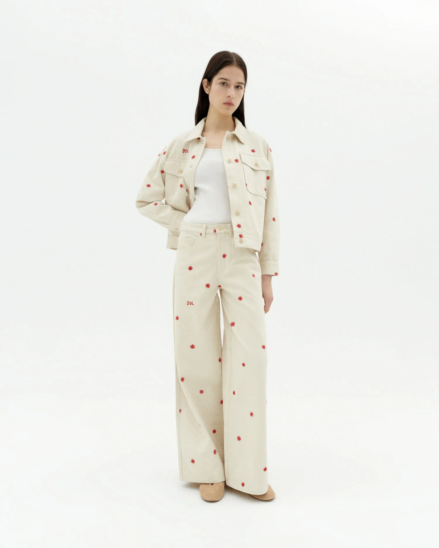 Chaqueta cruda bordada a mano Frans sold by Thinking Mu product image thumbnail 2