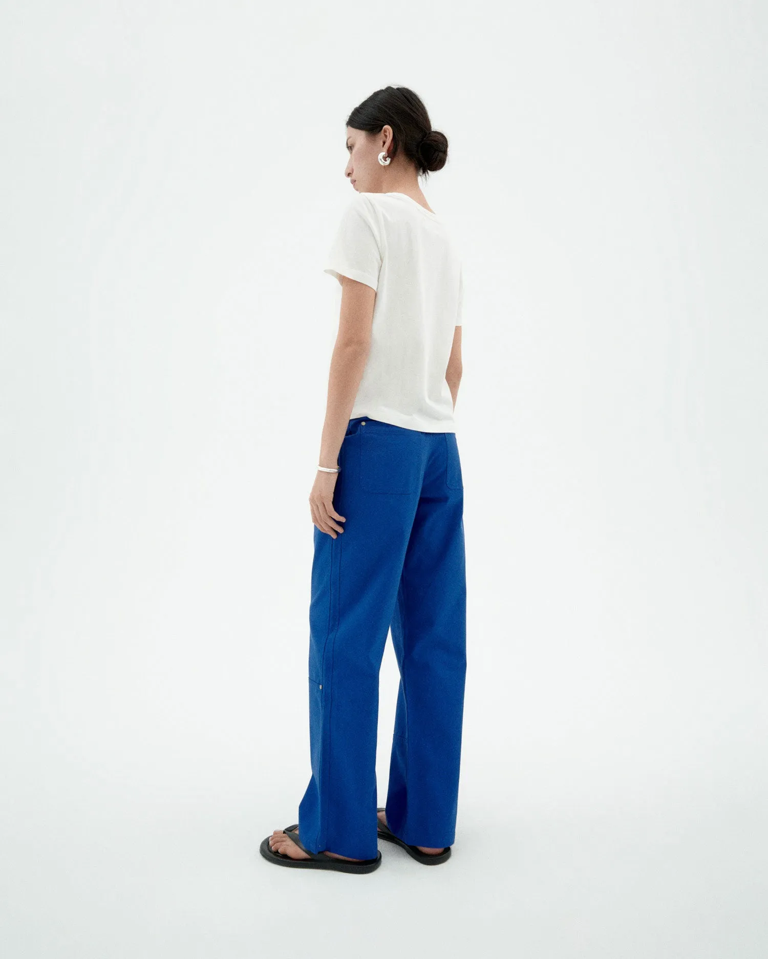 Pantalón recto azul Perle sold by Thinking Mu product image thumbnail 4