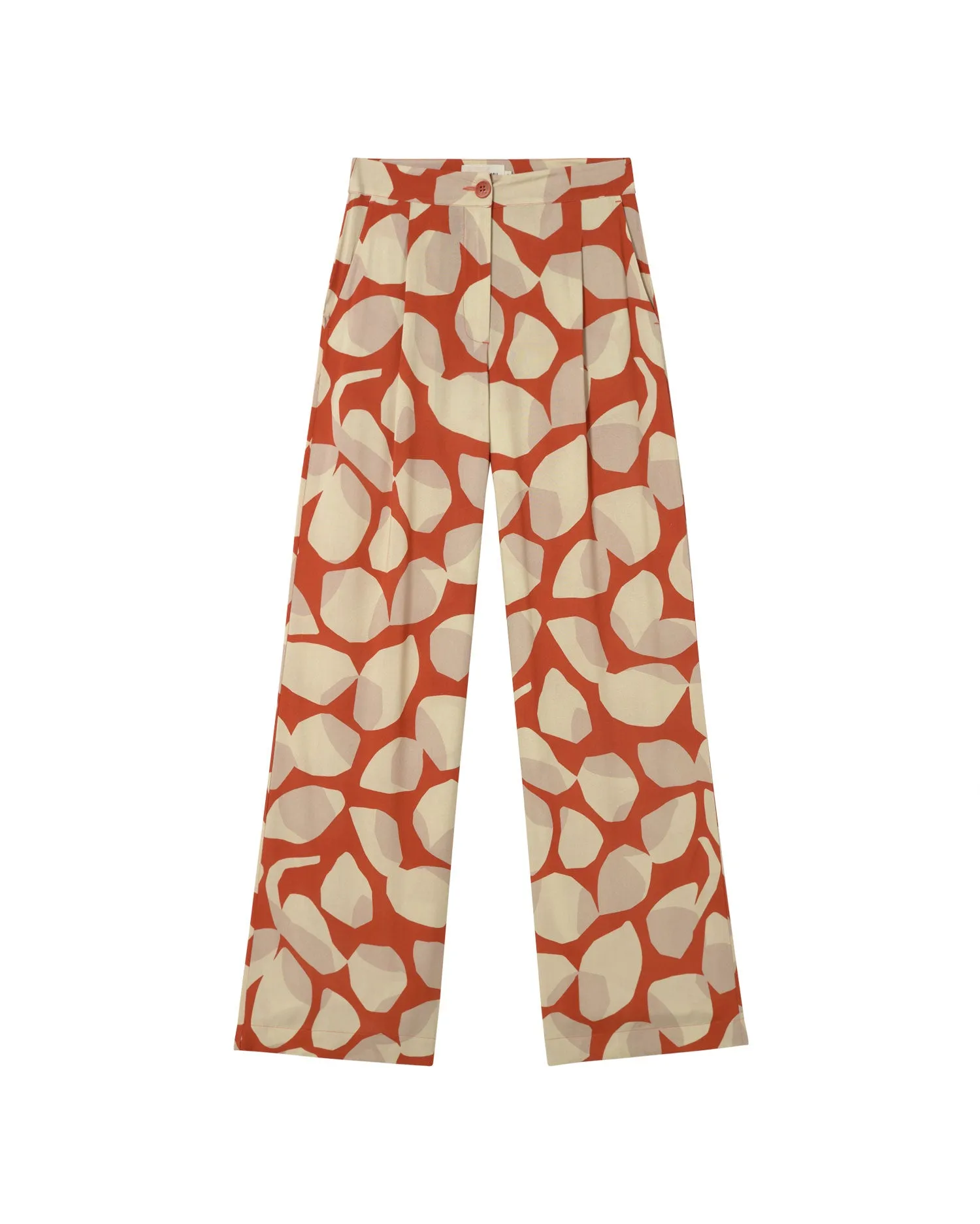 Pantalón wide leg estampado Ecovero leaf Manolita sold by Thinking Mu product image thumbnail 5