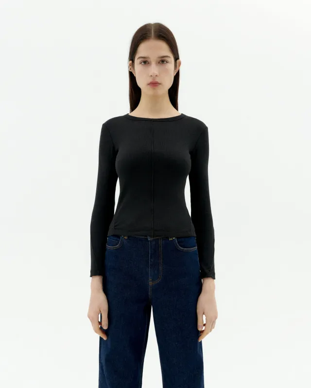 Top algodón modal negro Susan made by Thinking Mu