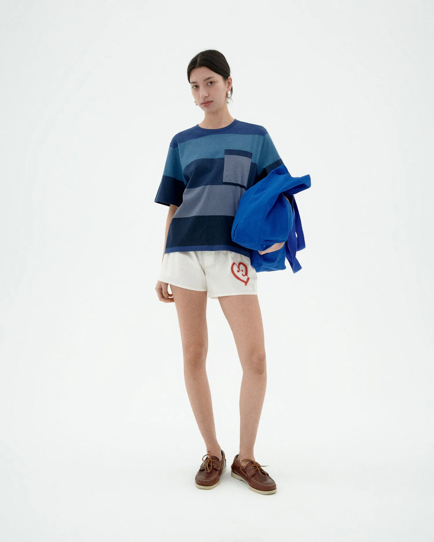 Camiseta rayas azules Lucia sold by Thinking Mu product image thumbnail 2