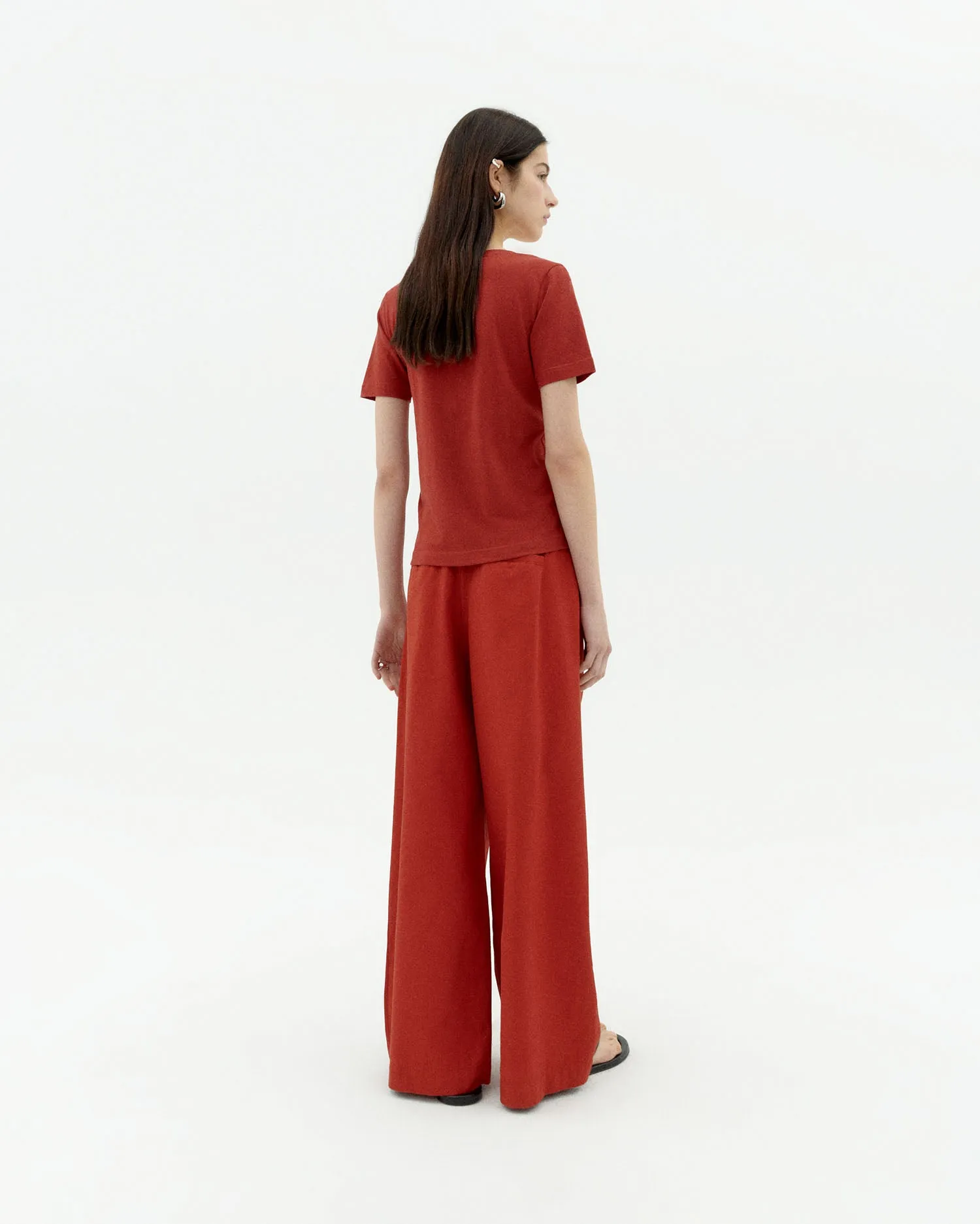 Camiseta roja hemp Cassia sold by Thinking Mu product image thumbnail 4