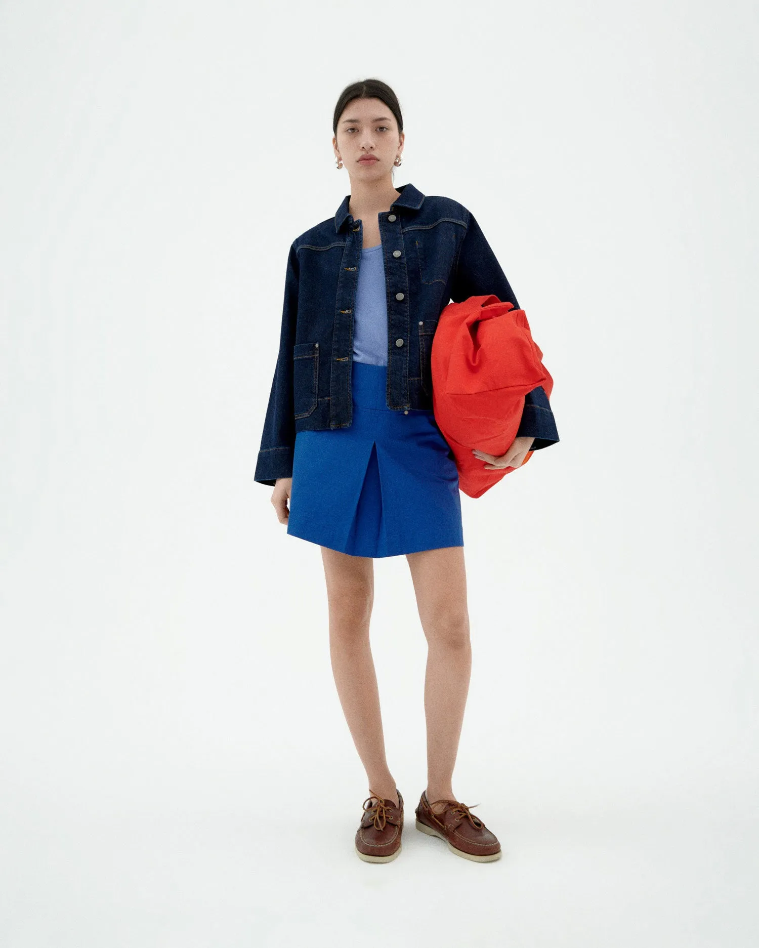 Camiseta azul claro hemp Cassia sold by Thinking Mu product image thumbnail 2