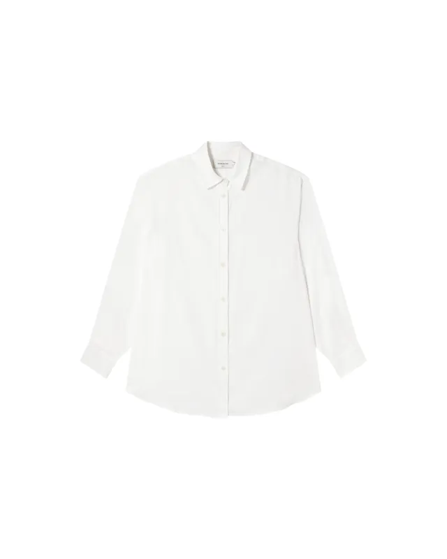 Blusa oversize blanca hemp Gia sold by Thinking Mu