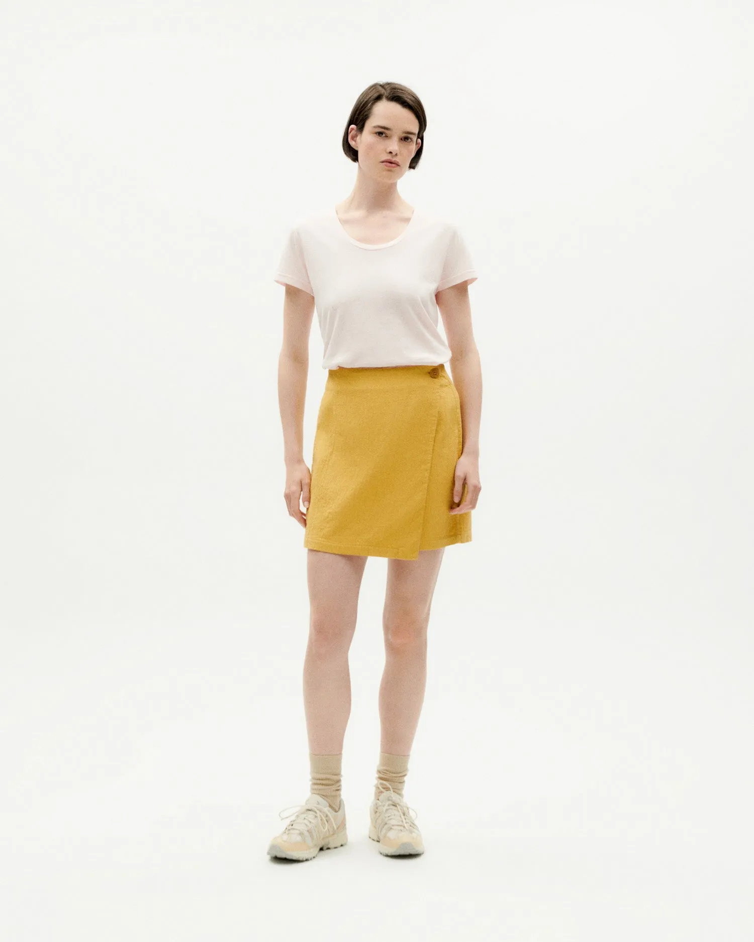 Camiseta ligera rosa claro hemp Regina sold by Thinking Mu product image thumbnail 3