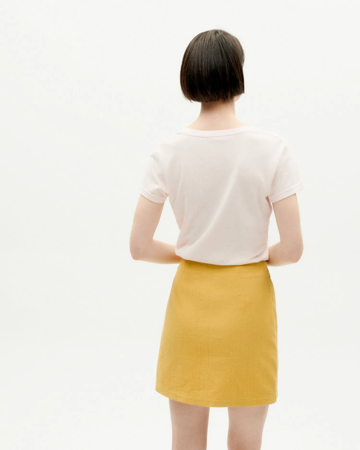 Camiseta ligera rosa claro hemp Regina sold by Thinking Mu product image thumbnail 5