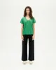 Camiseta ligera verde hemp Clavel sold by Thinking Mu