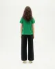 Camiseta ligera verde hemp Clavel sold by Thinking Mu