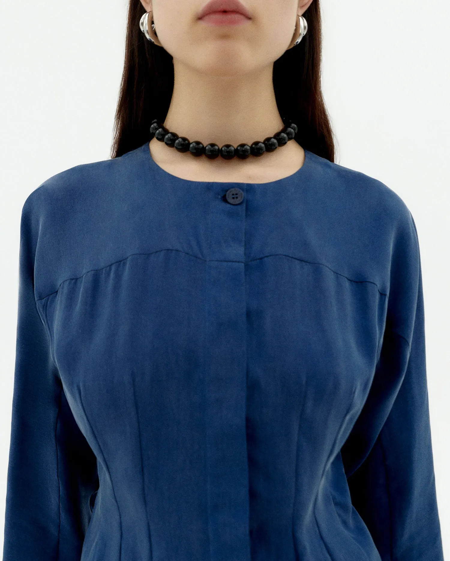 Blusa azul Cupro Briana sold by Thinking Mu product image thumbnail 3