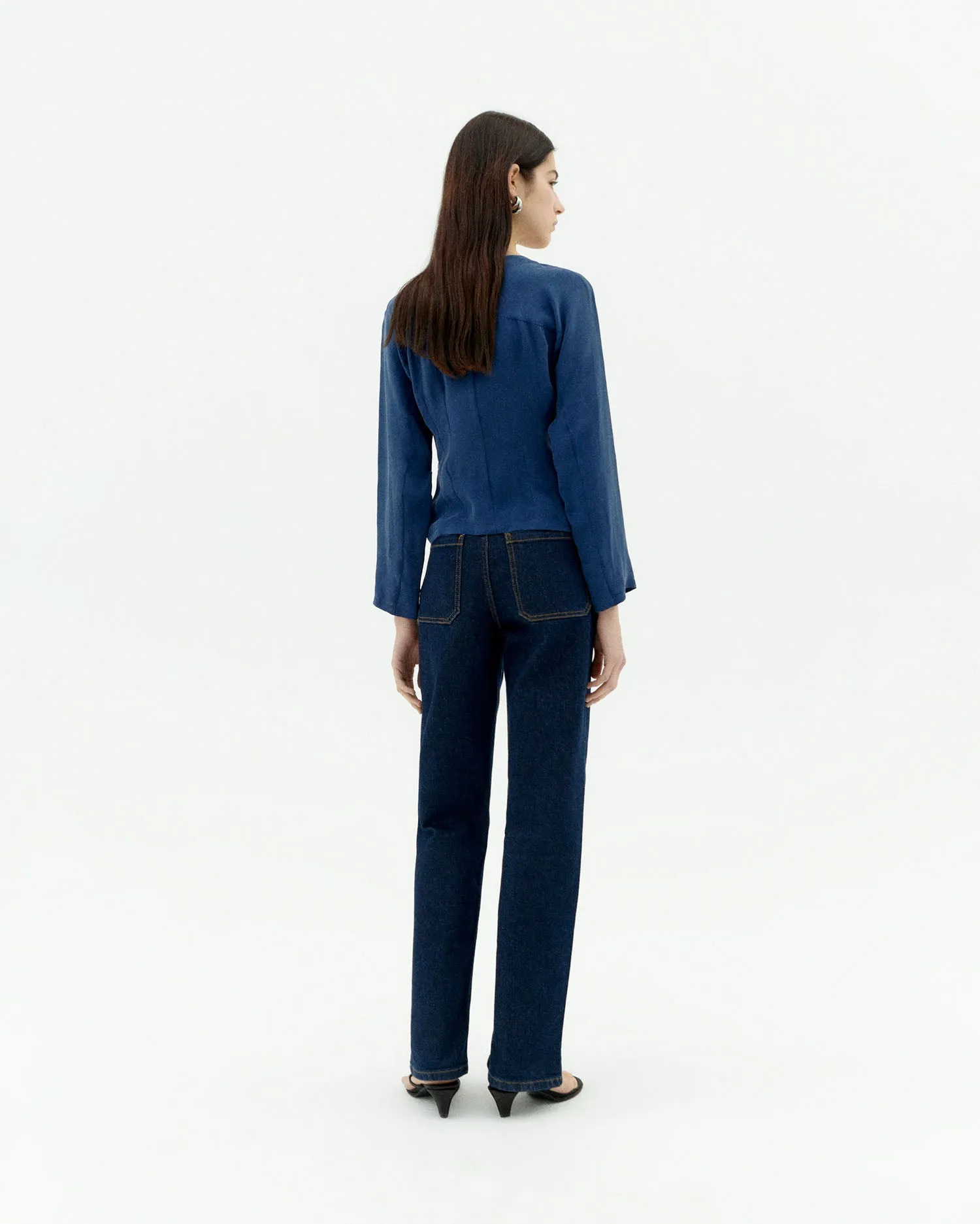 Blusa azul Cupro Briana sold by Thinking Mu product image thumbnail 4