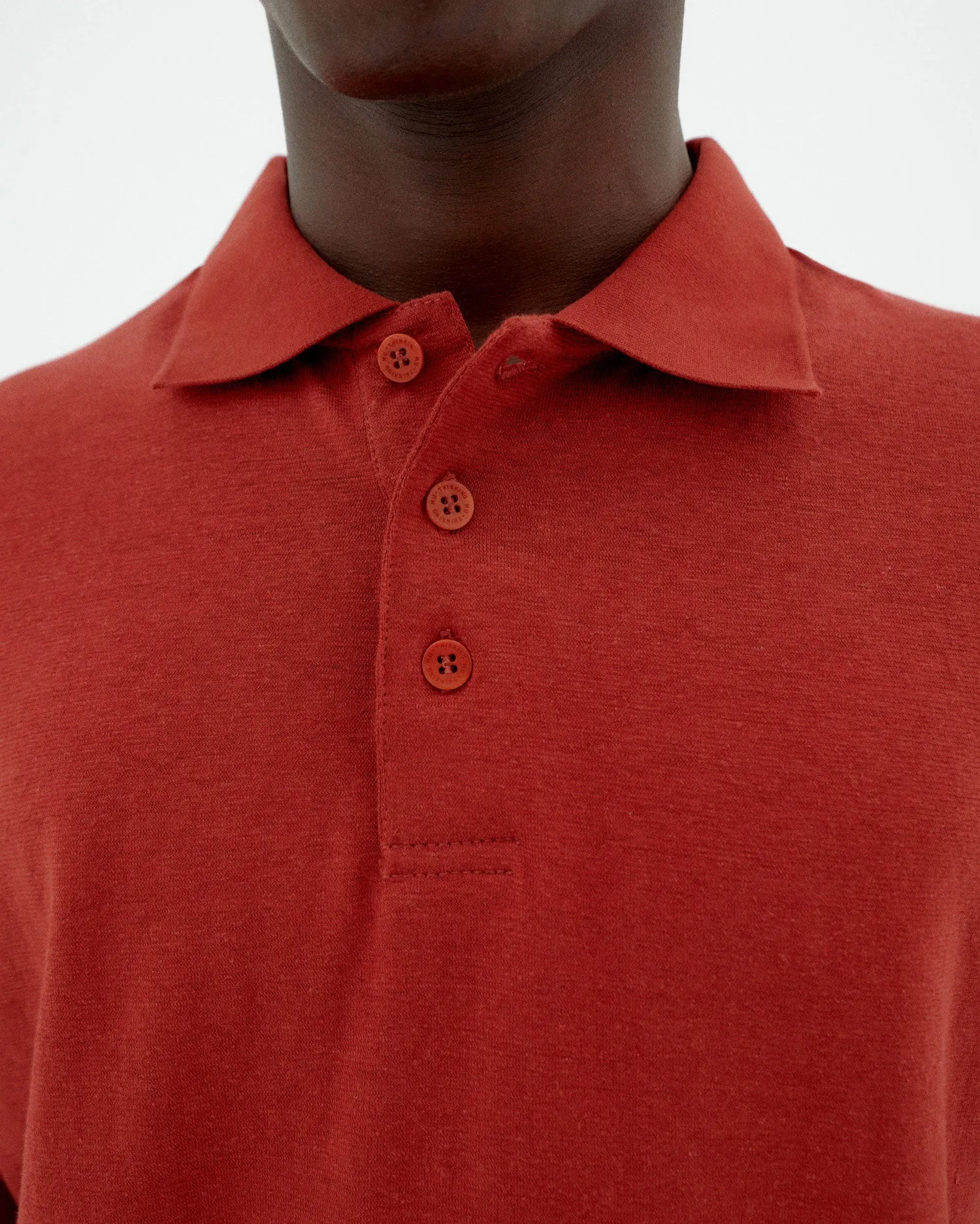 Polo rojo hemp sold by Thinking Mu product image thumbnail 3