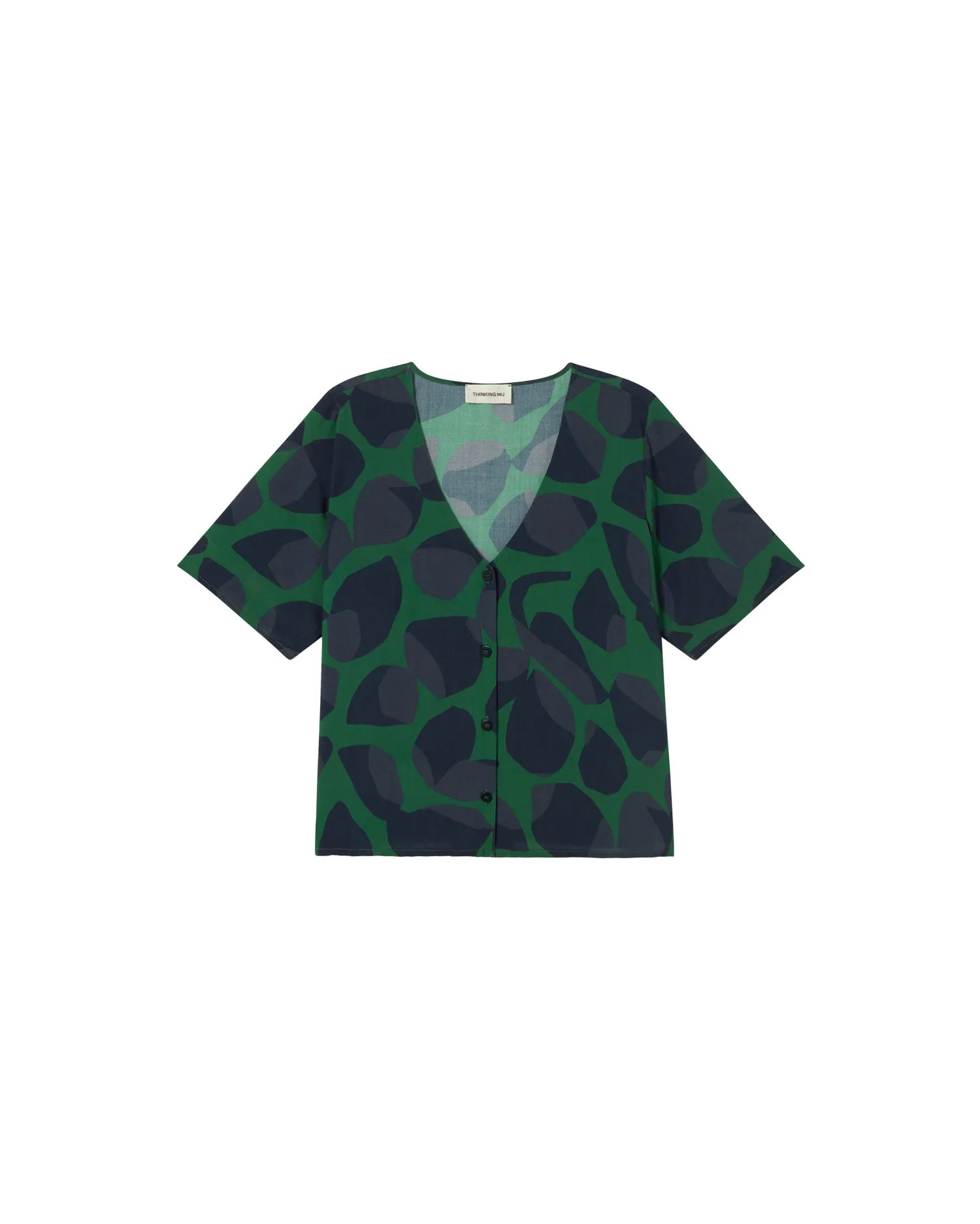 Blusa verde Ecovero leaf Libelula sold by Thinking Mu product image thumbnail 4