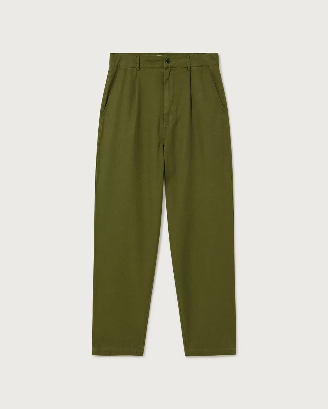 Pantalón relaxed pinza verde hemp Moero sold by Thinking Mu product image thumbnail 5