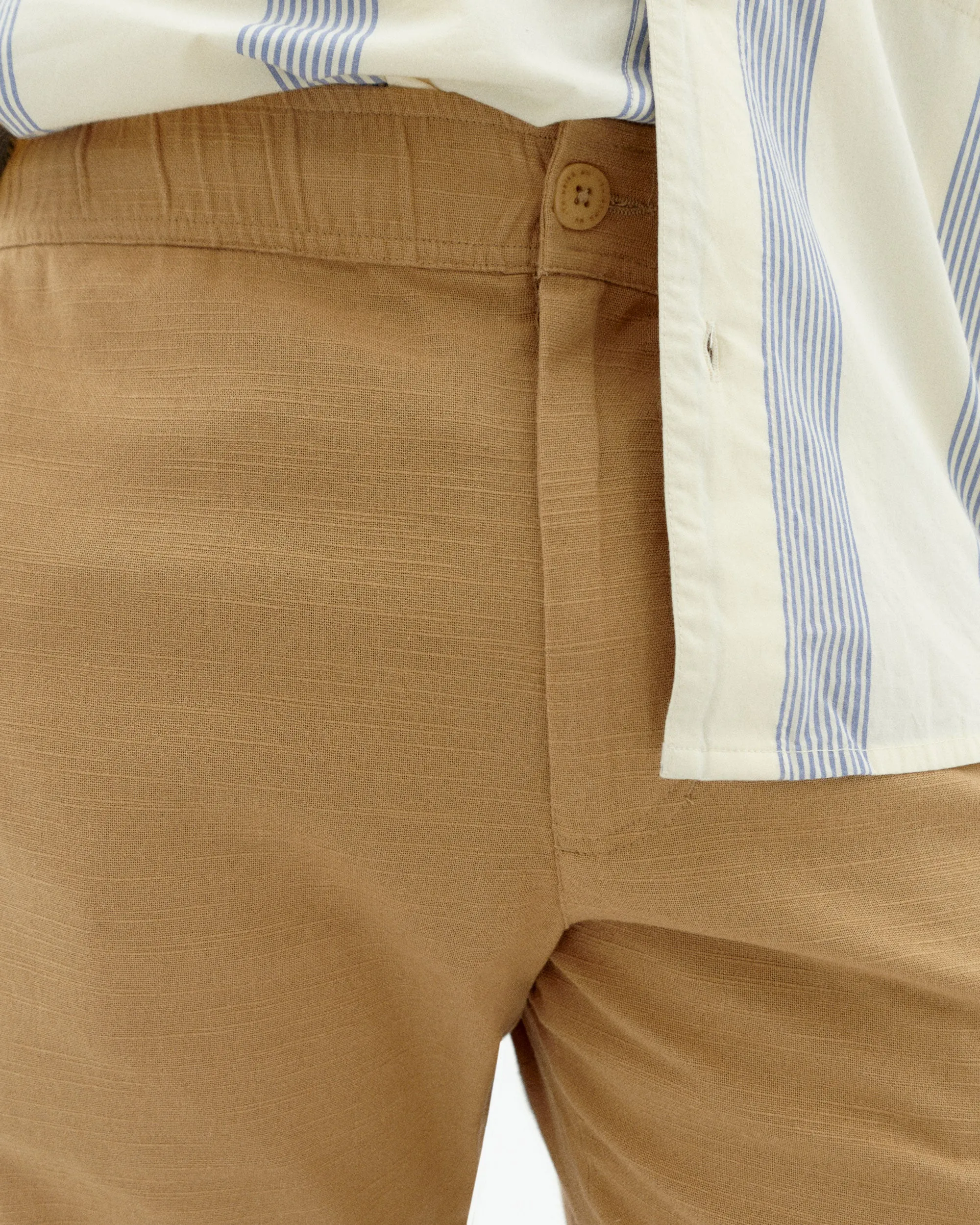 Pantalón recto beige Travel Light sold by Thinking Mu product image thumbnail 3