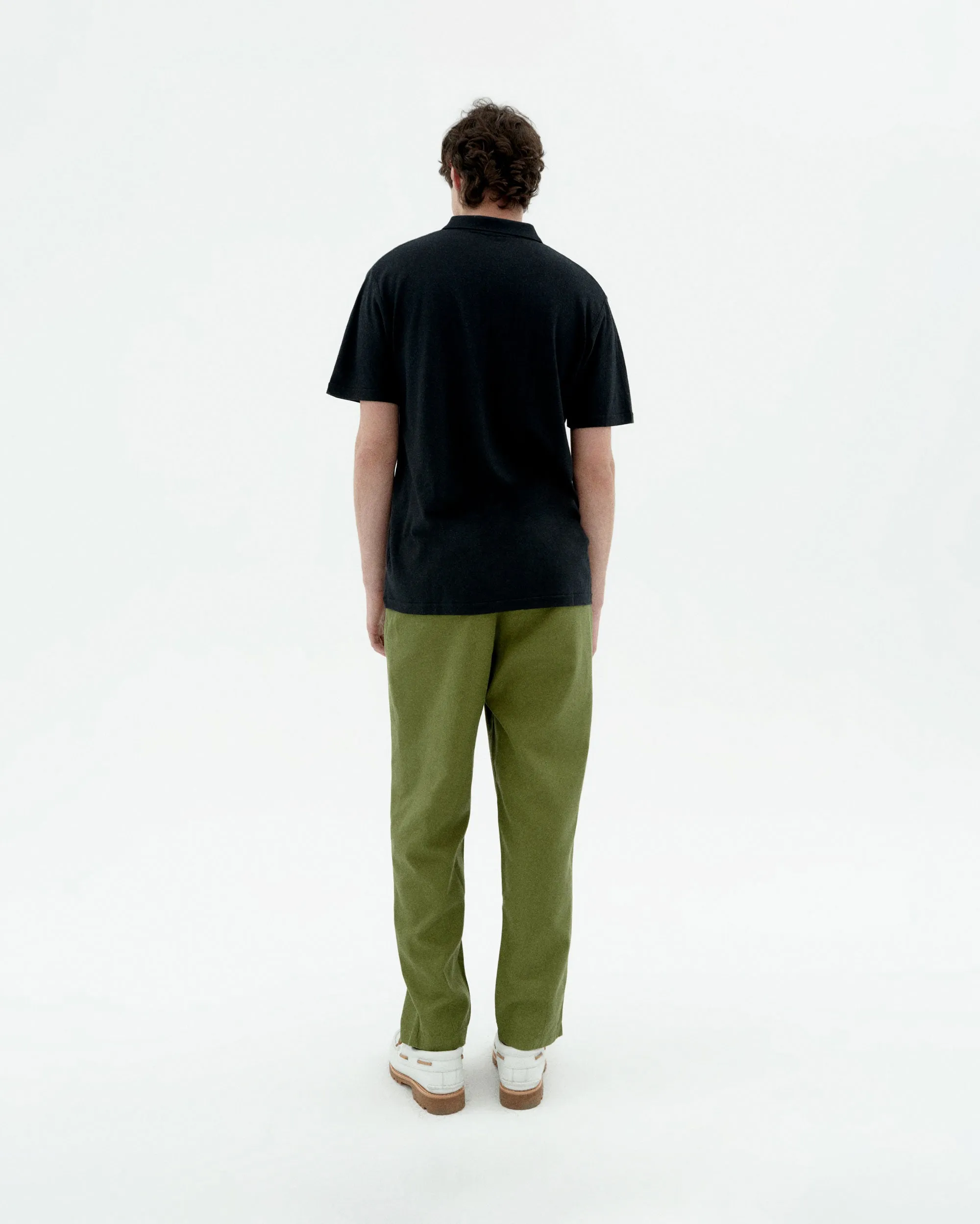 Polo negro hemp sold by Thinking Mu product image thumbnail 4