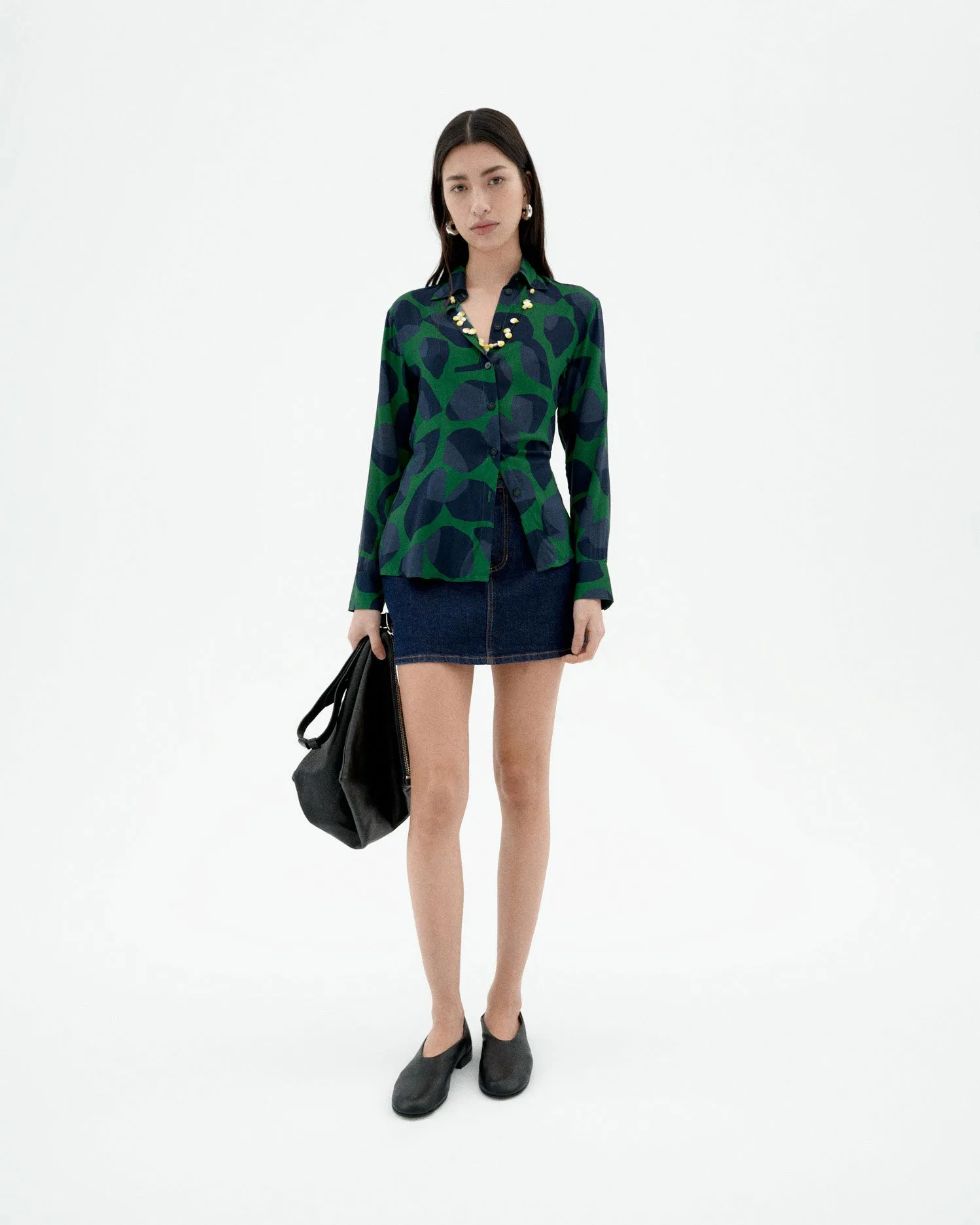 Blusa verde Ecovero leaf Katha sold by Thinking Mu product image thumbnail 2