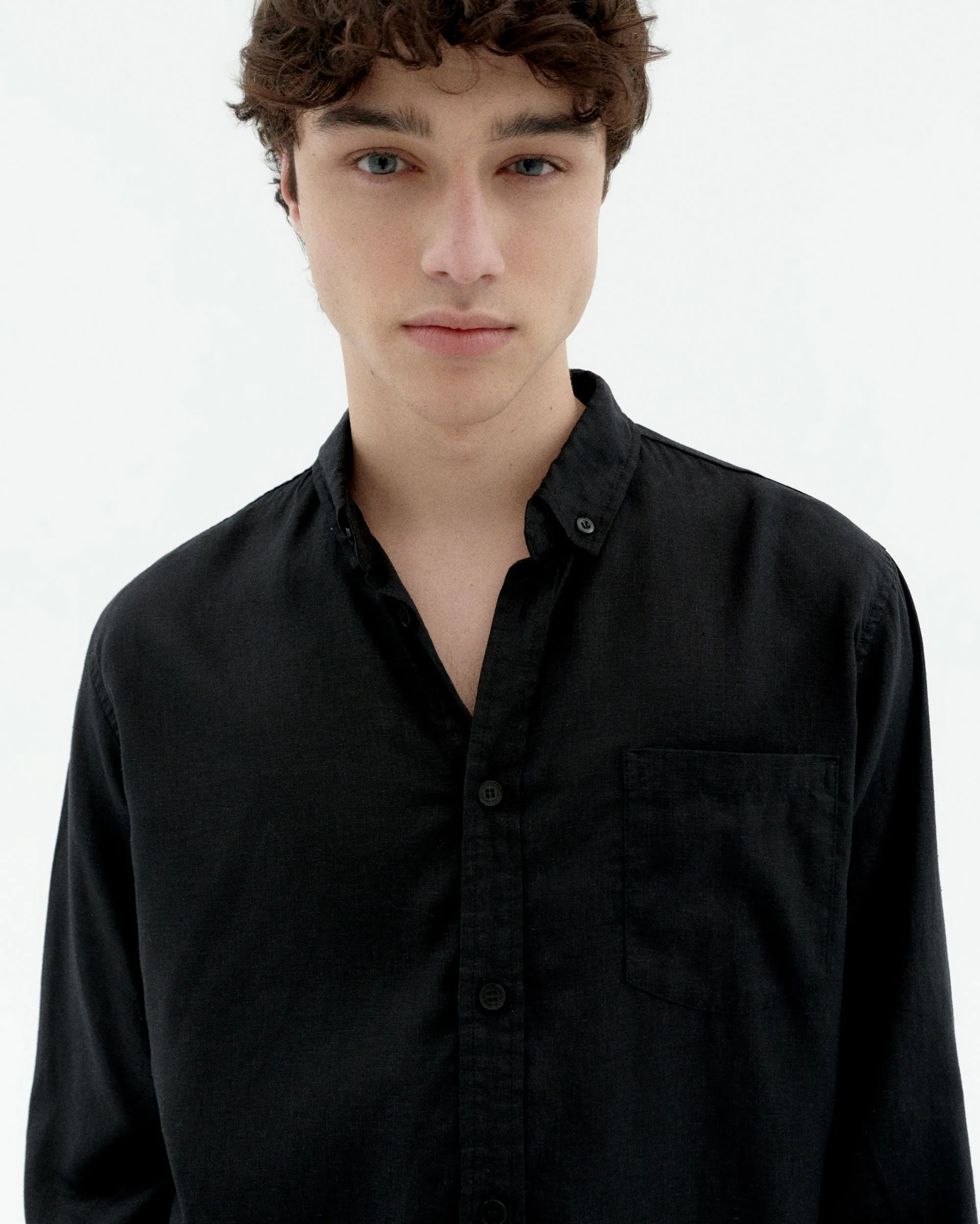 Camisa negra hemp Ant sold by Thinking Mu product image thumbnail 3