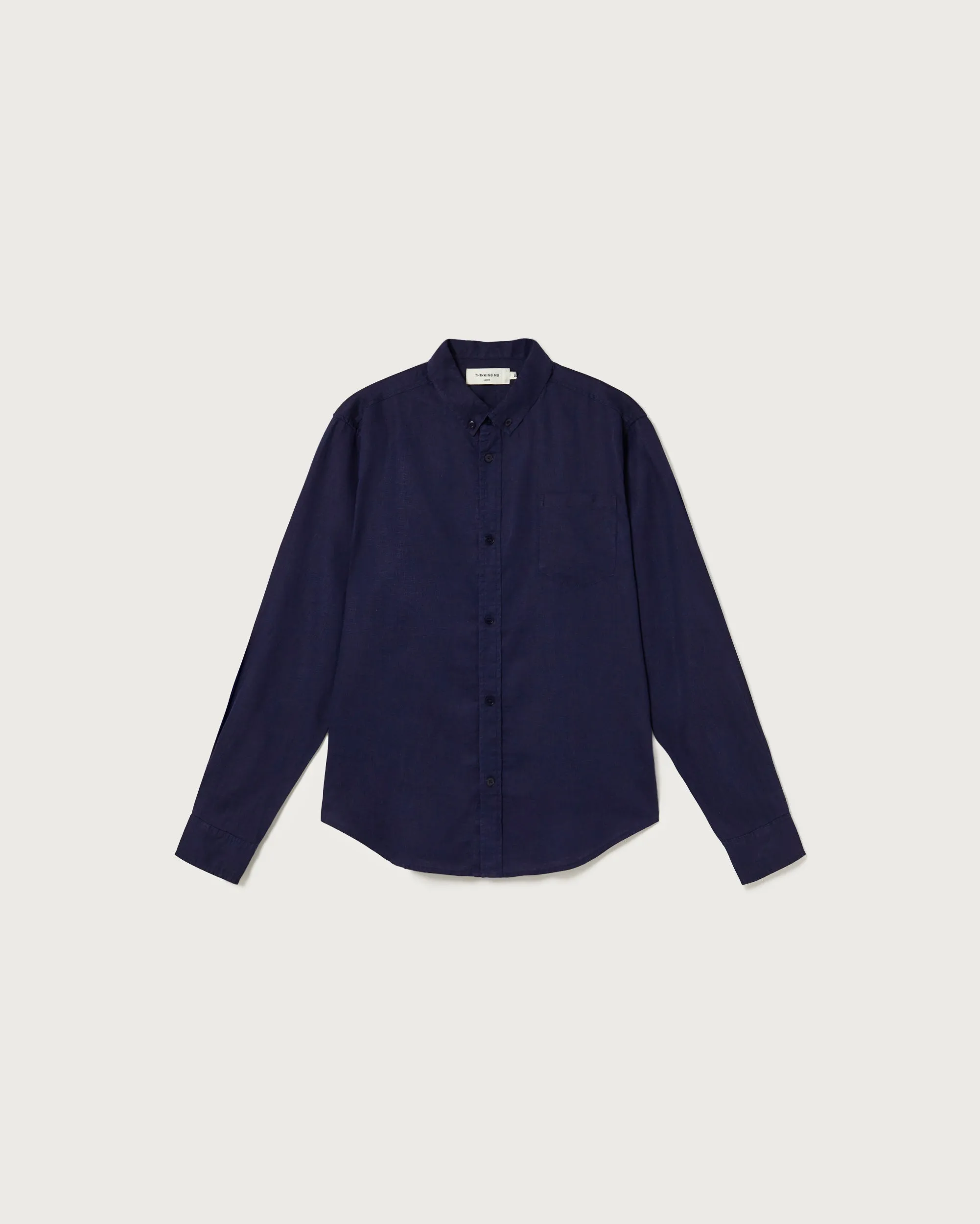 Camisa navy hemp Ant sold by Thinking Mu product image thumbnail 5