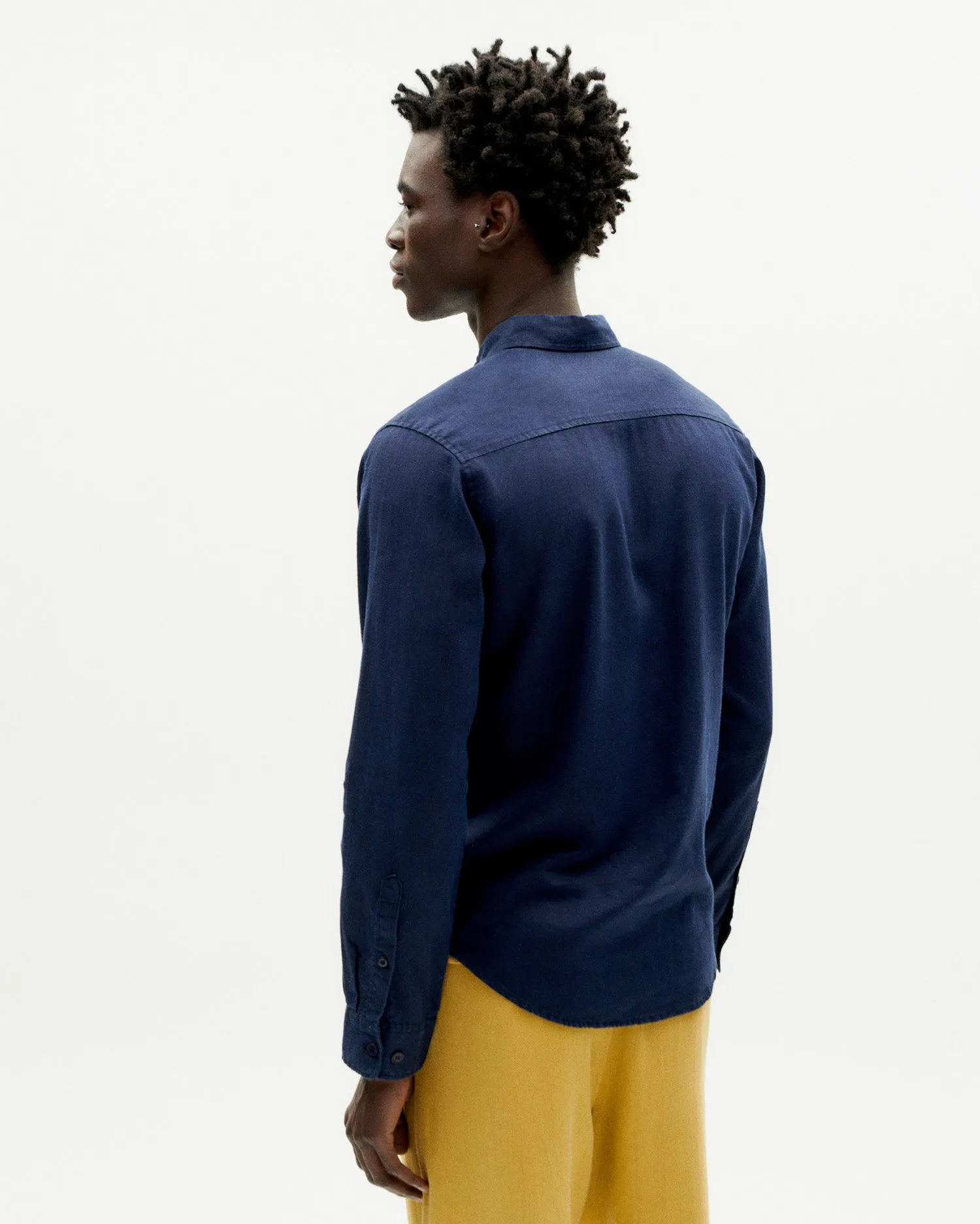 Camisa navy hemp Ant sold by Thinking Mu product image thumbnail 4