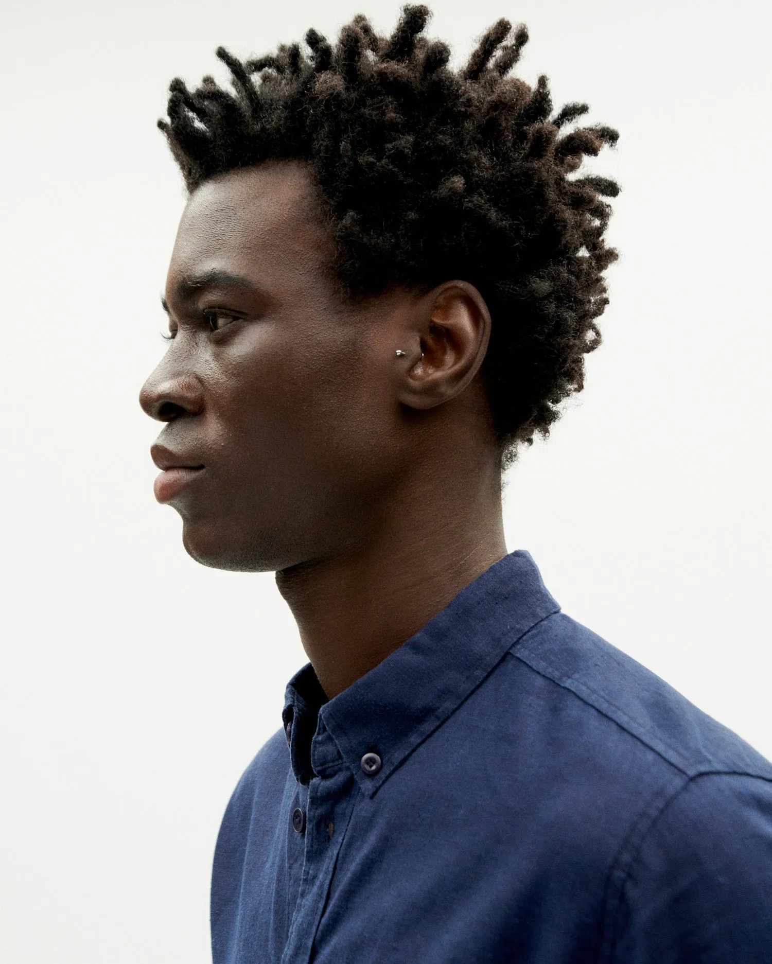 Camisa navy hemp Ant sold by Thinking Mu product image thumbnail 3