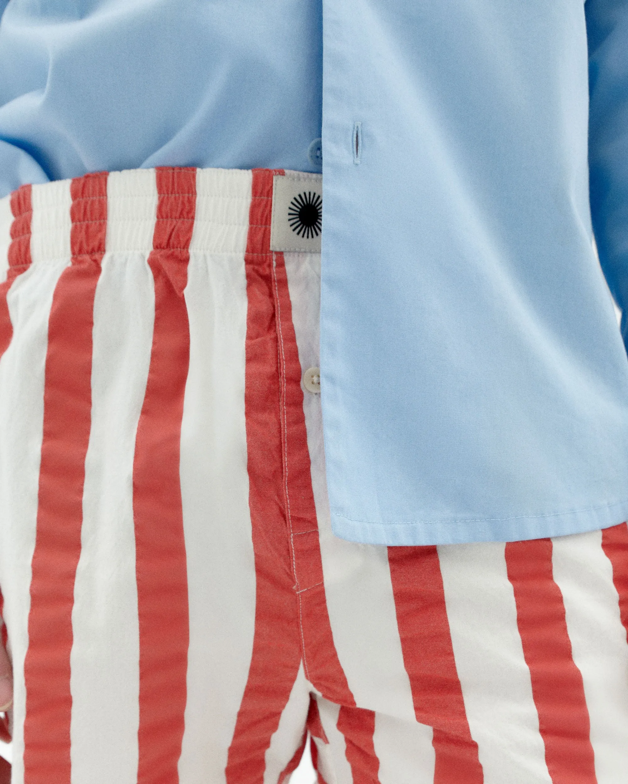 Boxer seersucker rayas rojas sold by Thinking Mu product image thumbnail 2